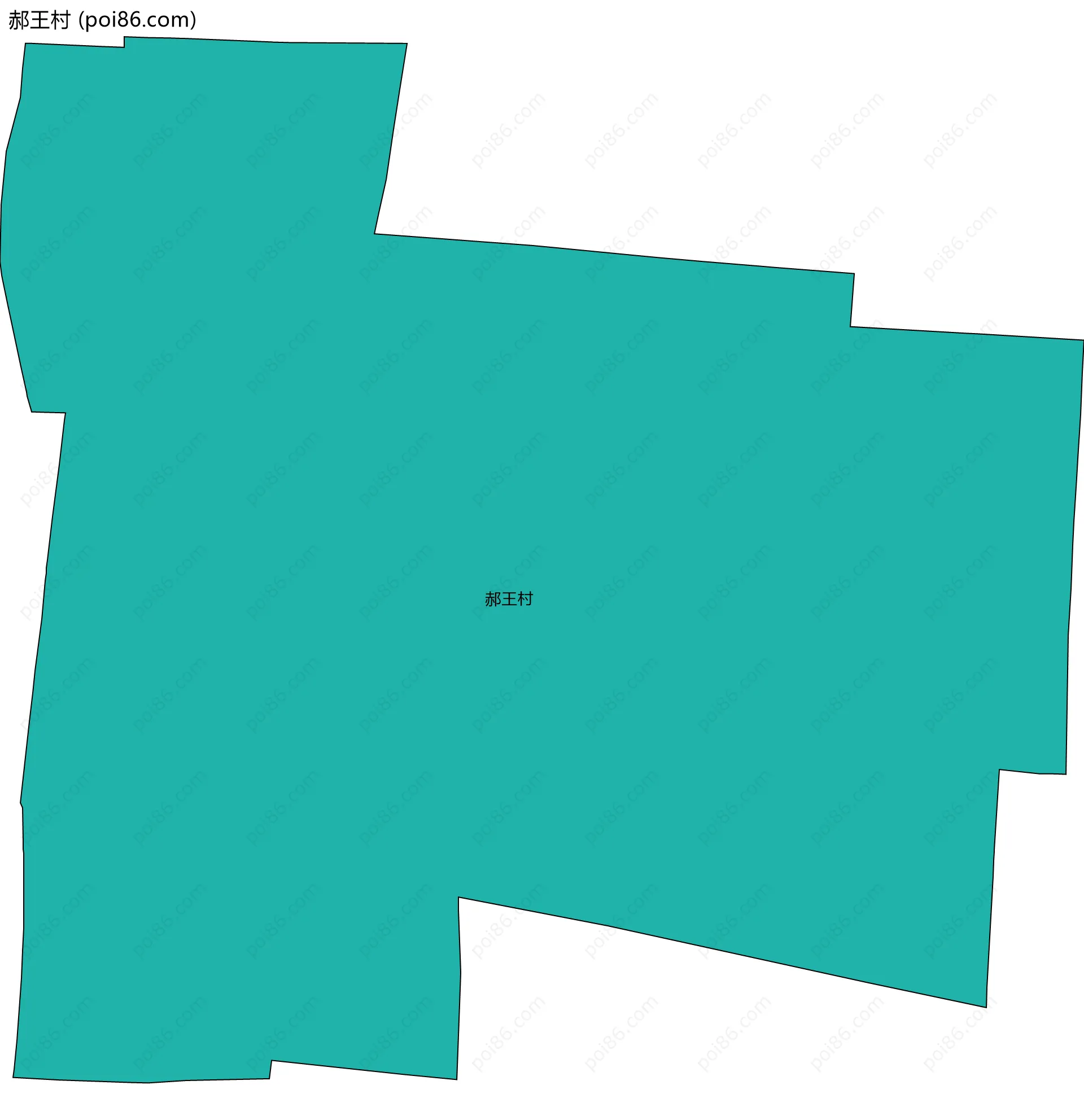 郝王村边界地图