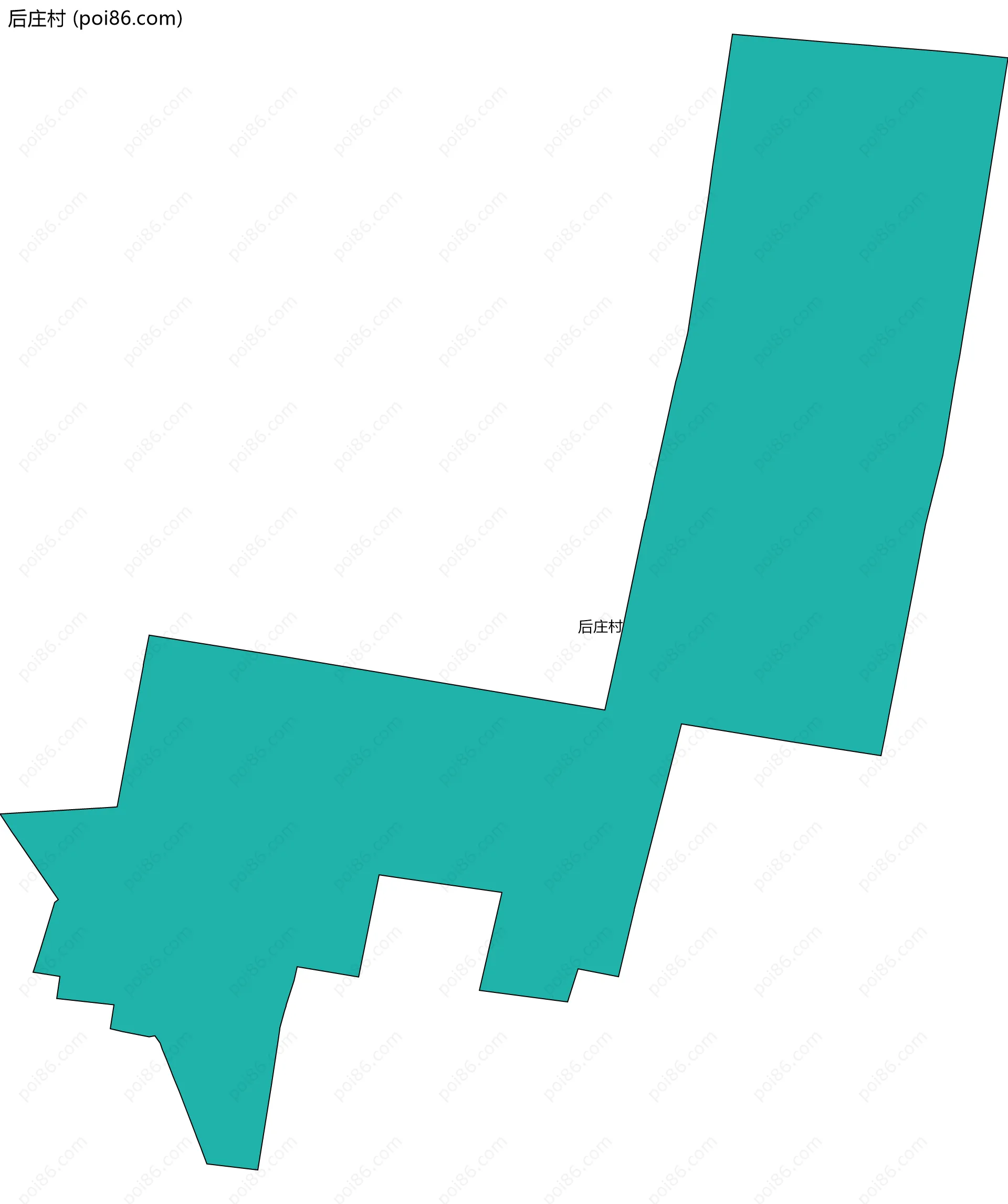 后庄村边界地图