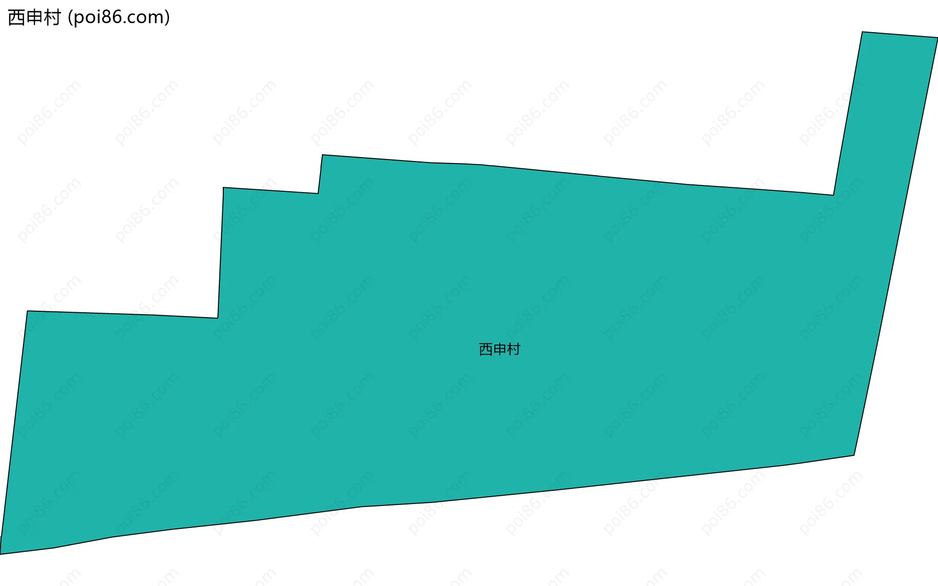 西申村边界地图