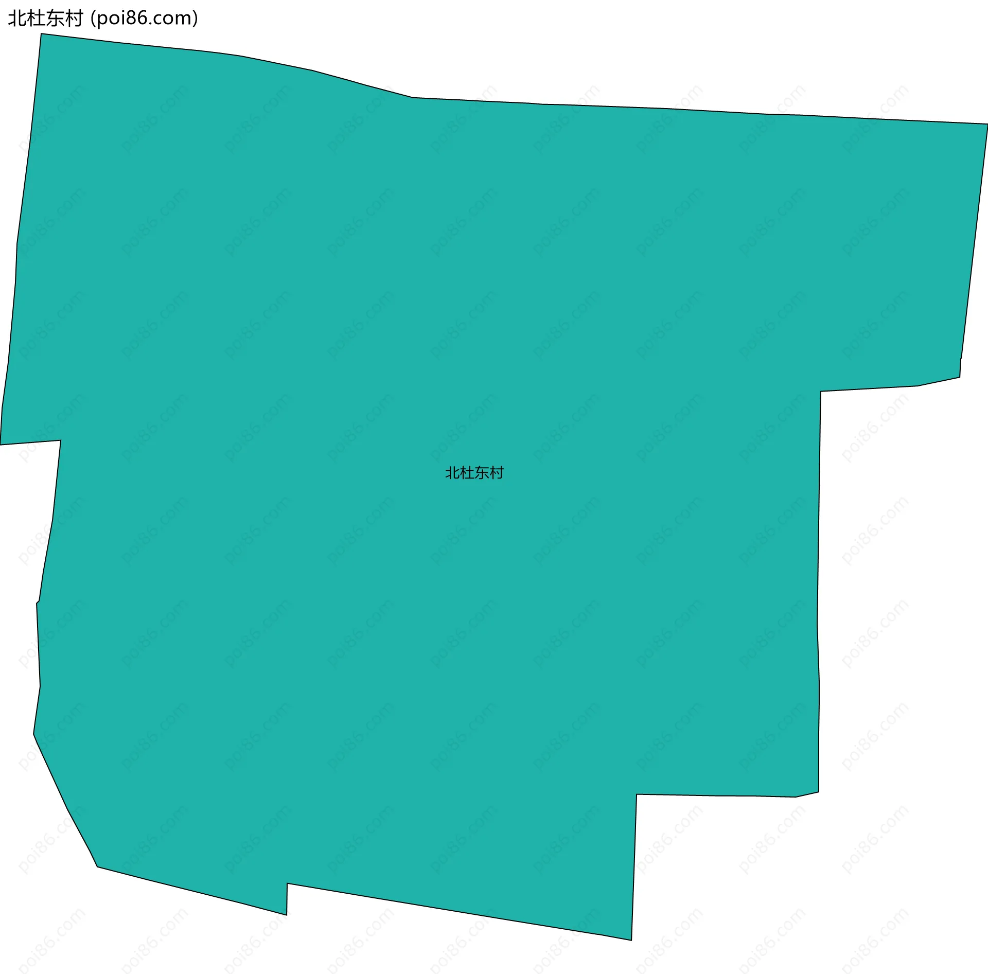 北杜东村边界地图