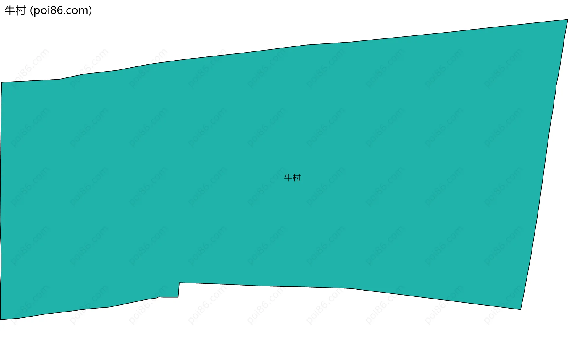 牛村边界地图