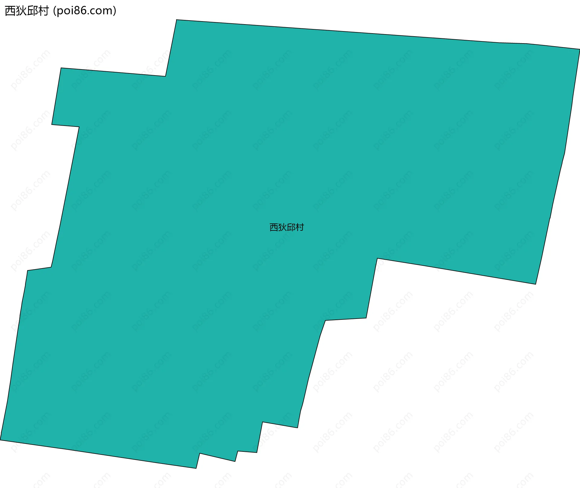 西狄邱村边界地图