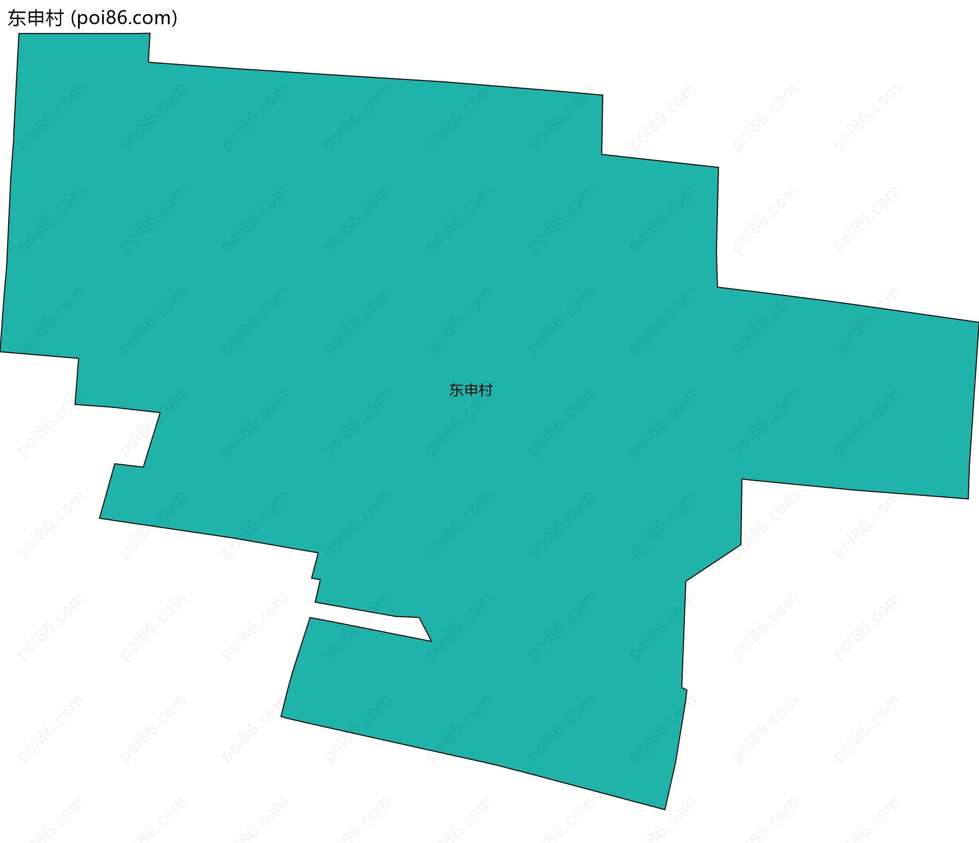 东申村边界地图