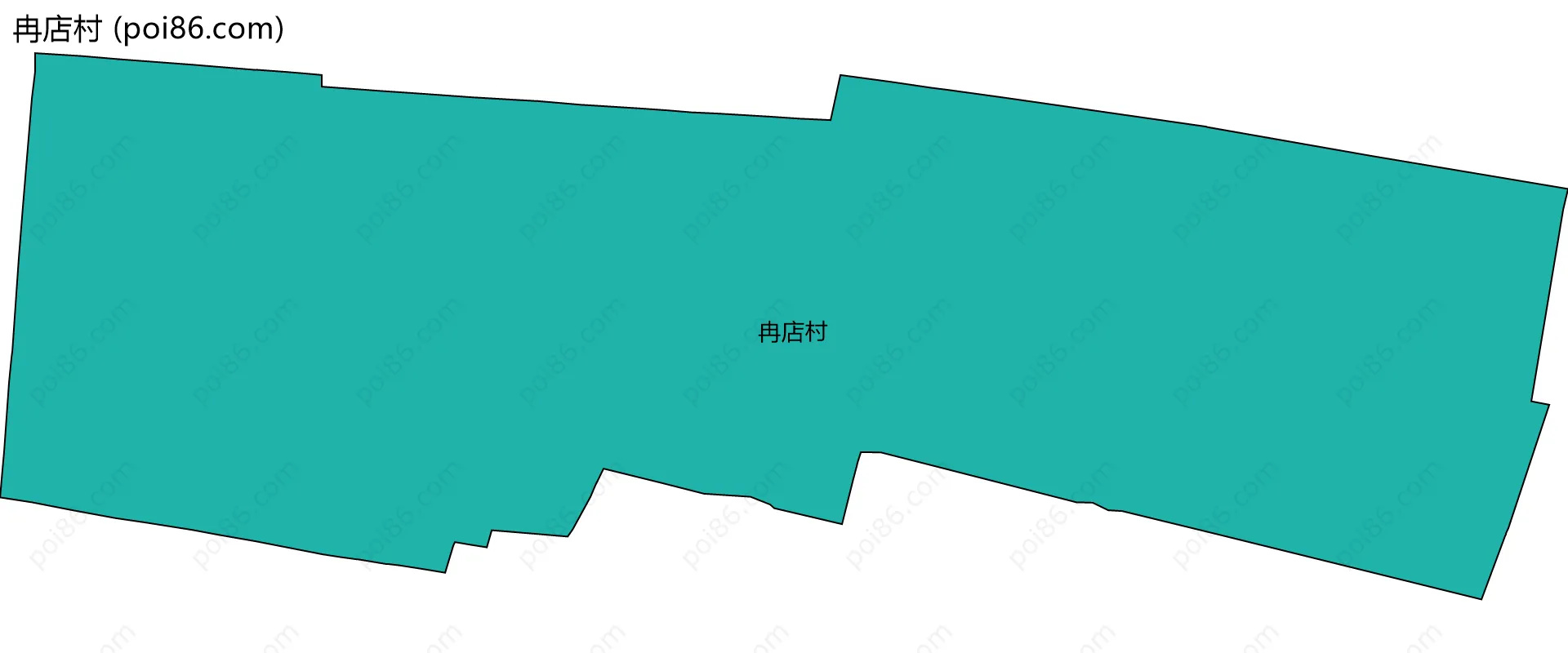 冉店村边界地图