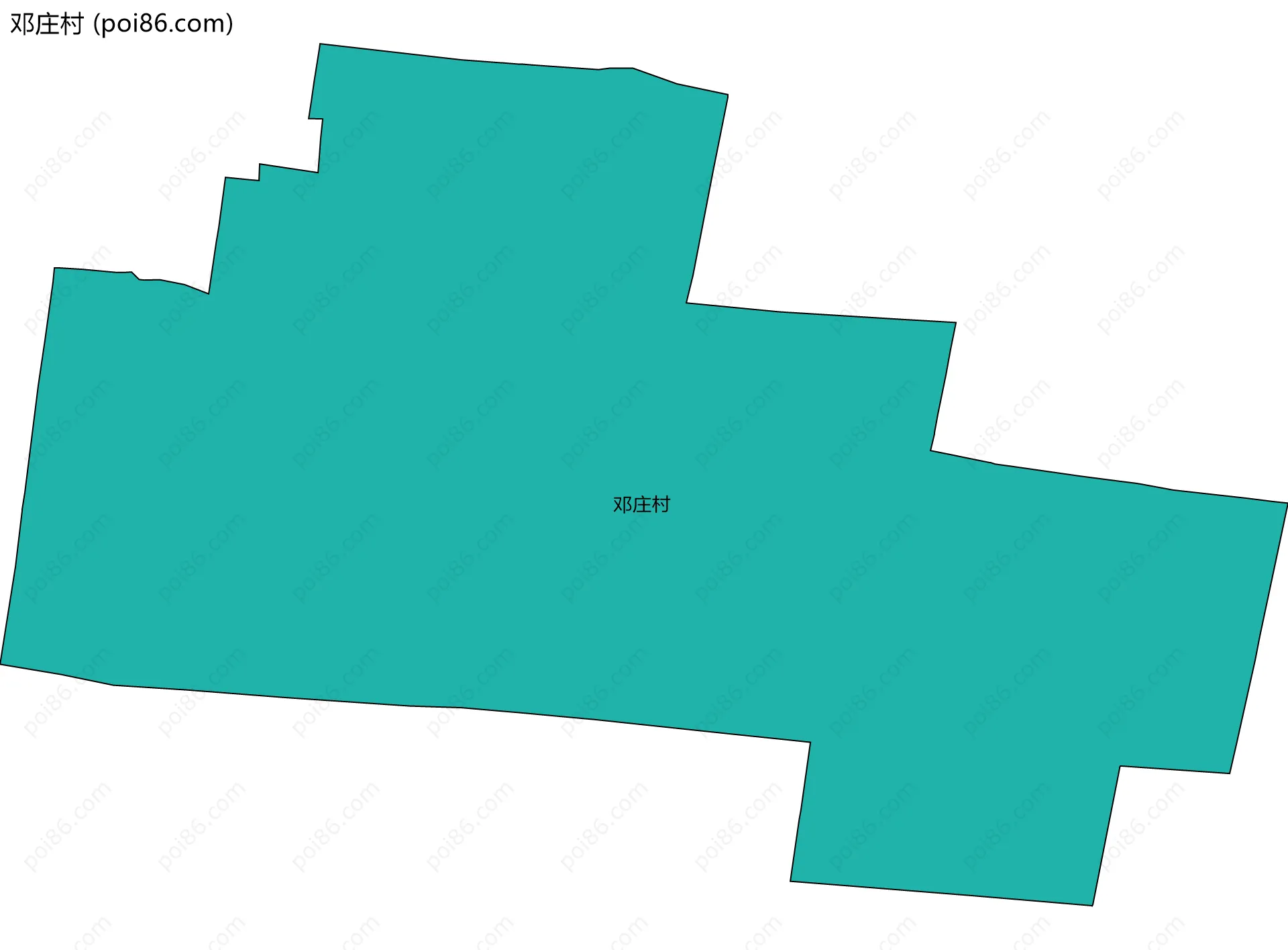 邓庄村边界地图