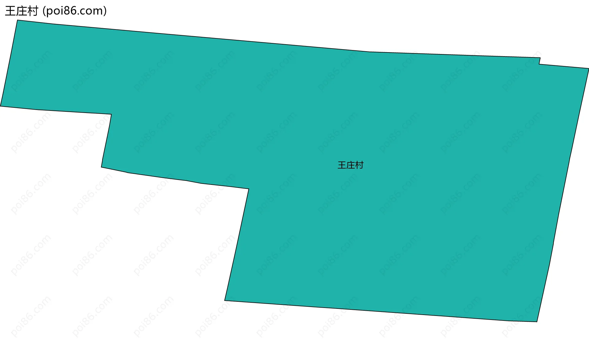 王庄村边界地图