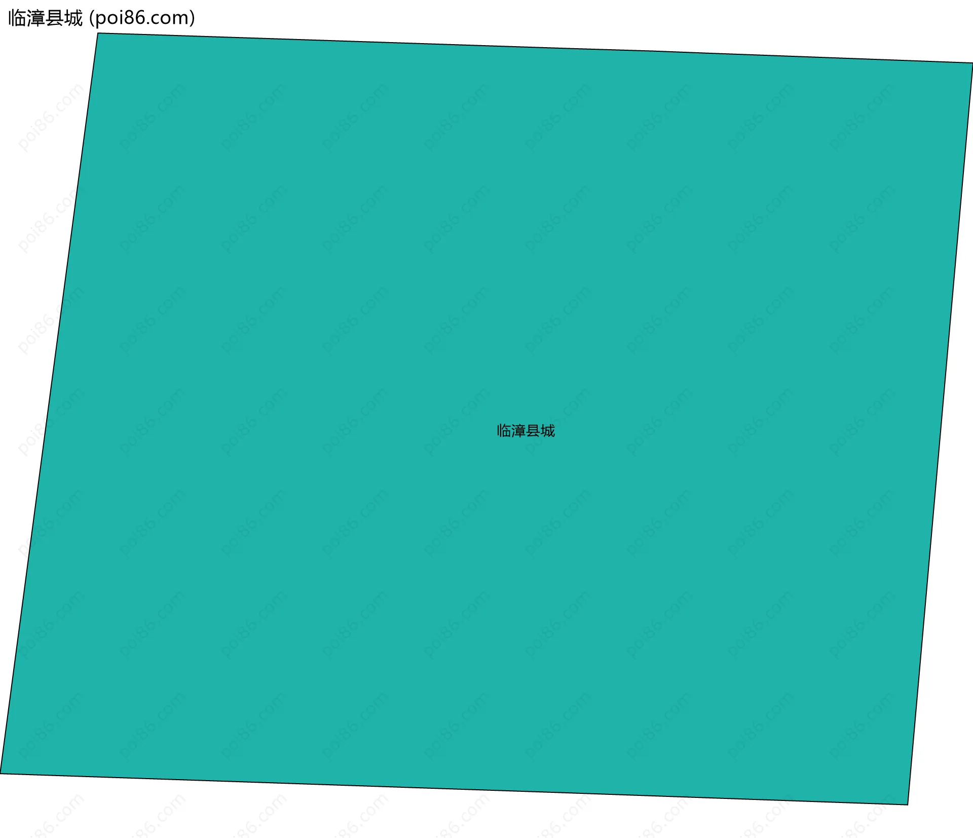临漳县城边界地图