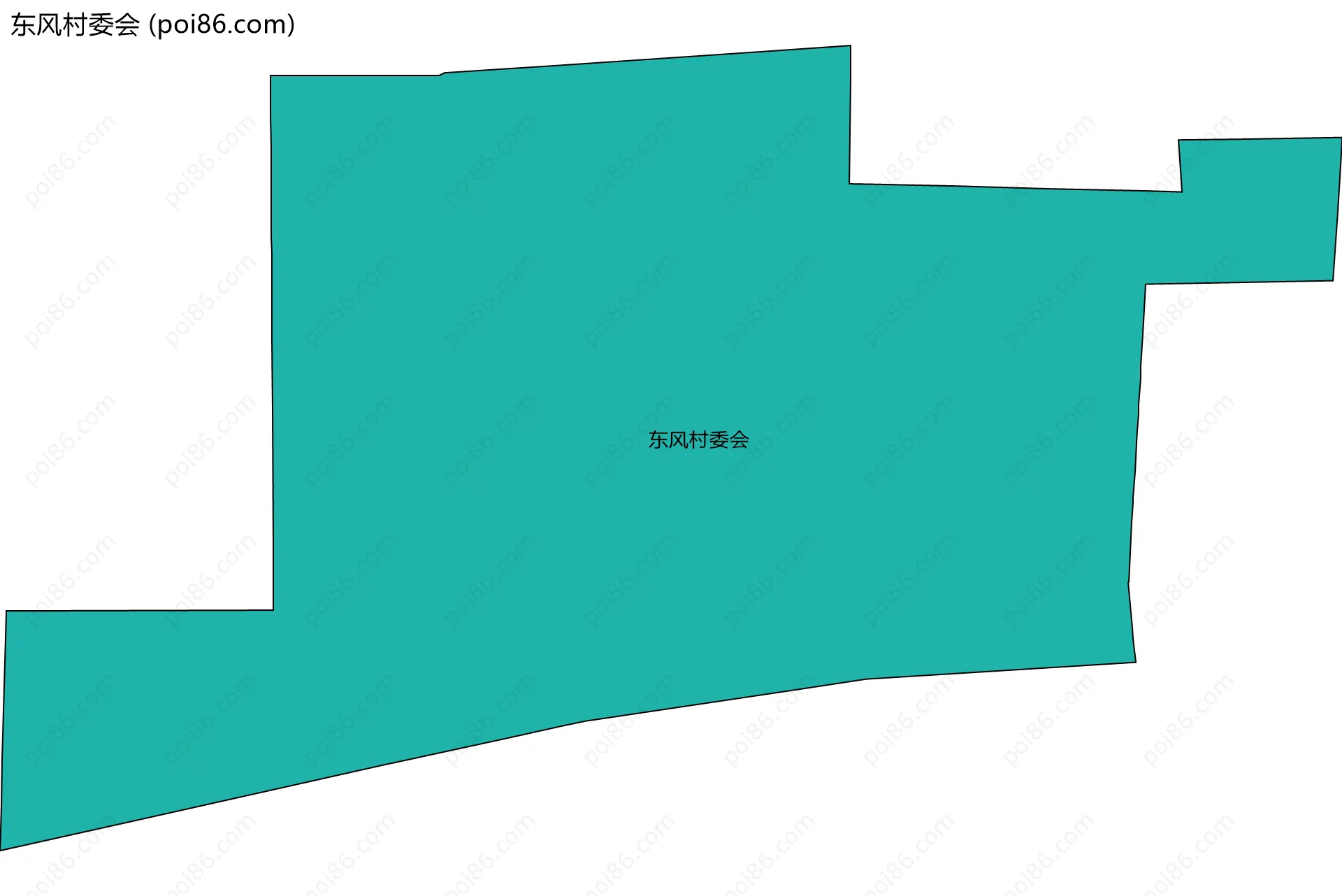 东风村委会边界地图
