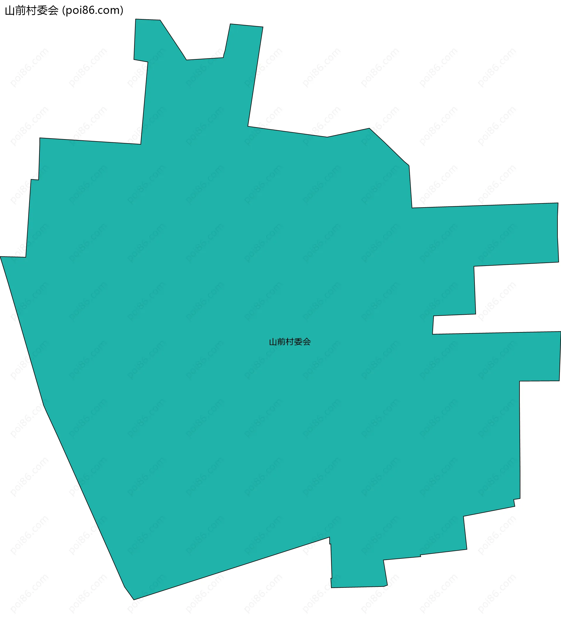 山前村委会边界地图