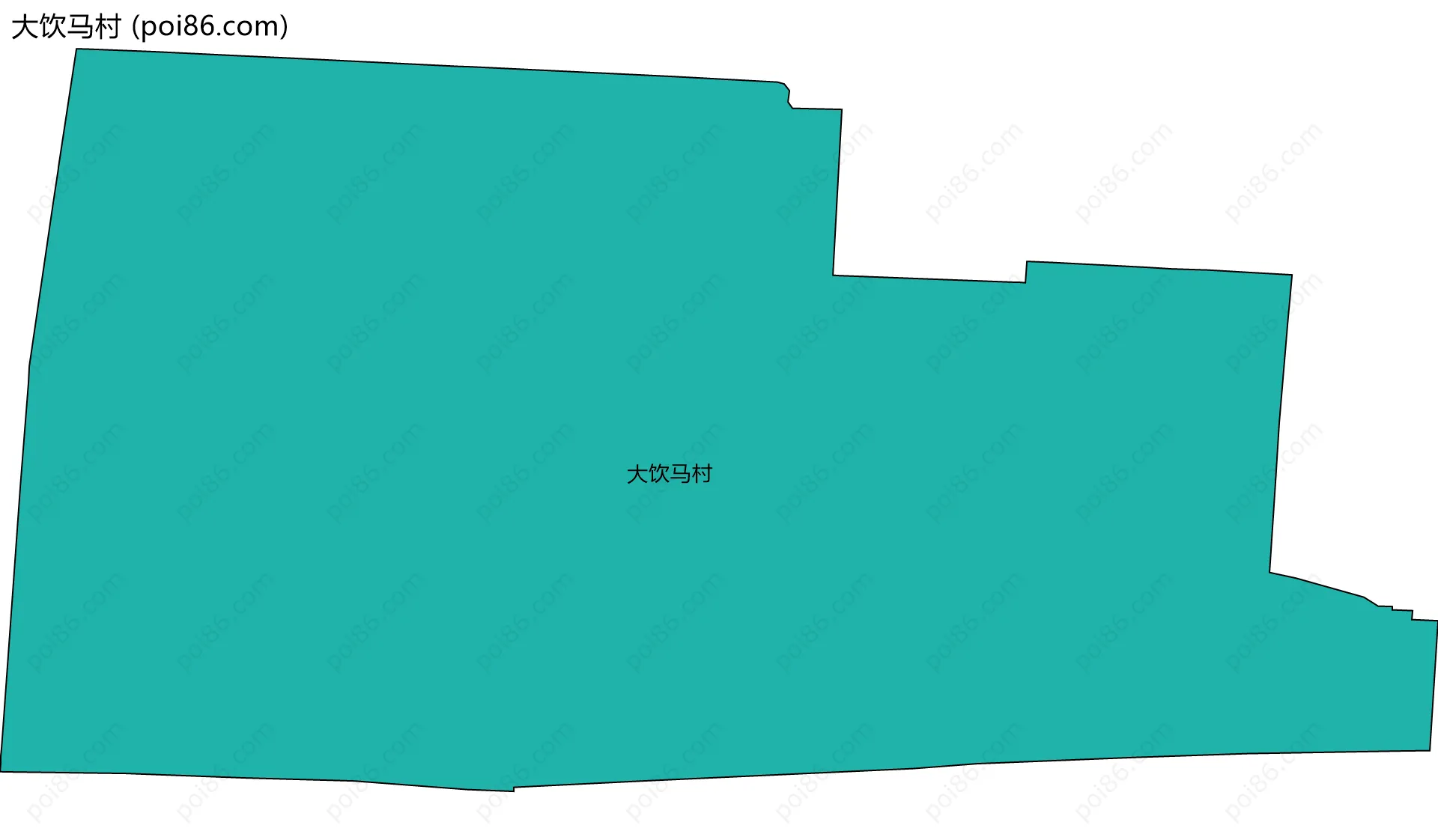 大饮马村边界地图