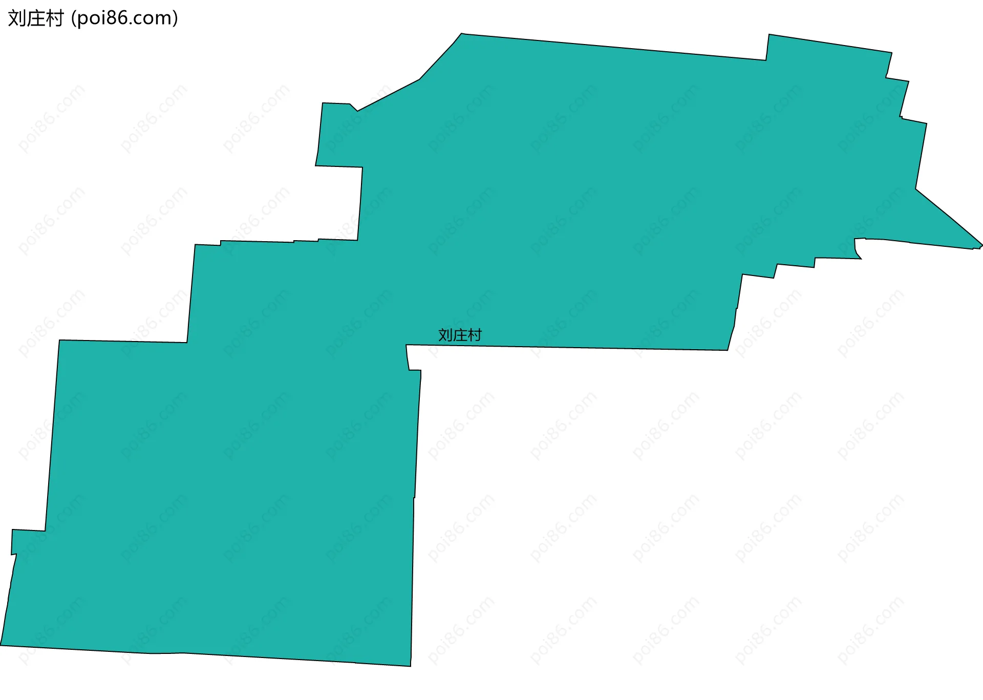 刘庄村边界地图