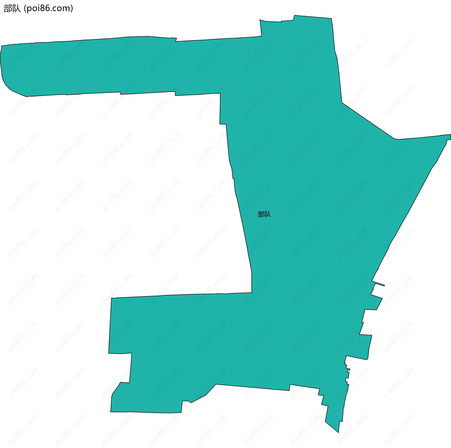 部队边界地图