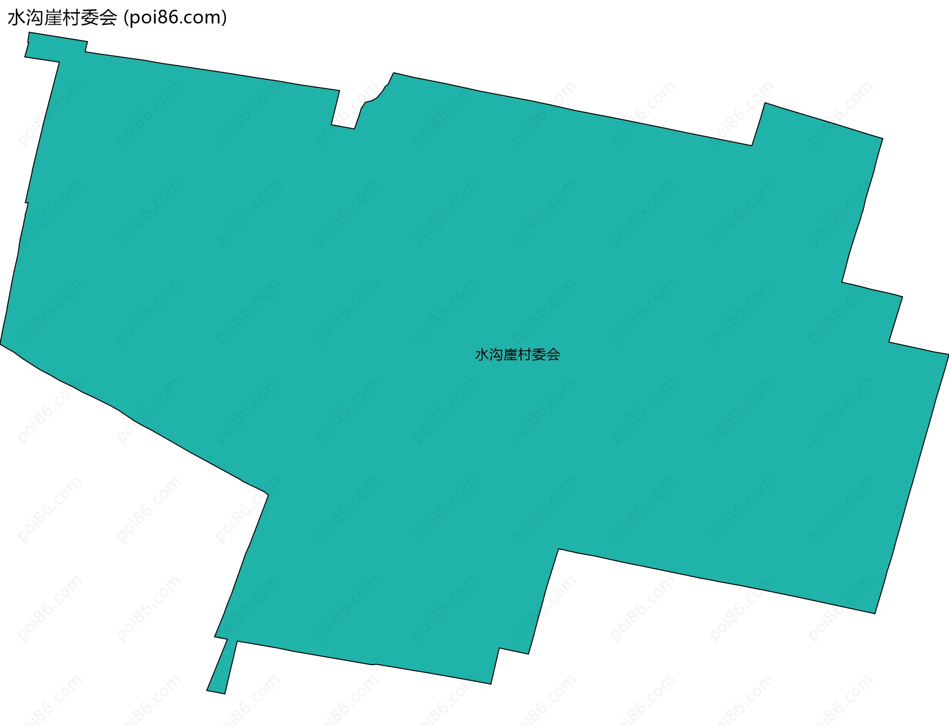 水沟崖村委会边界地图