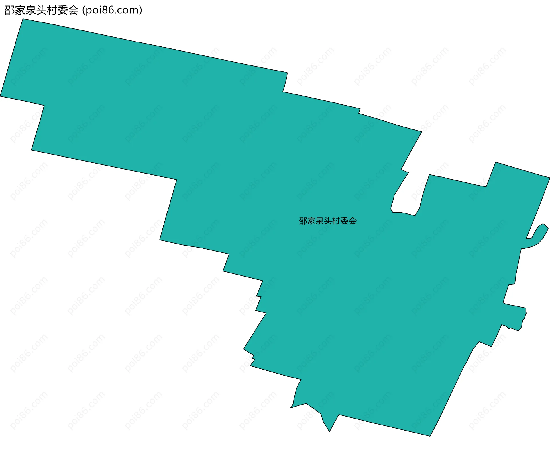 邵家泉头村委会边界地图