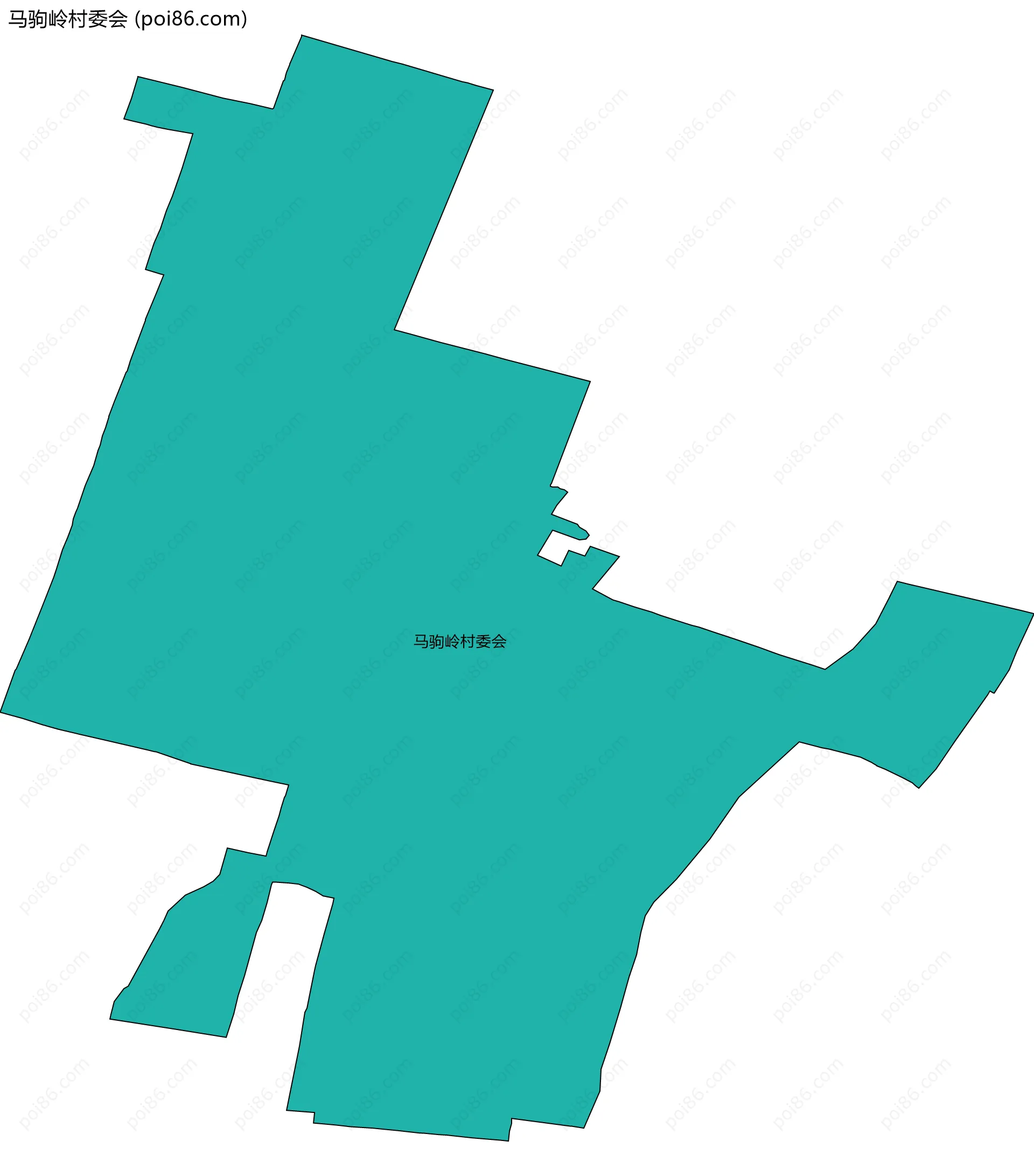 马驹岭村委会边界地图