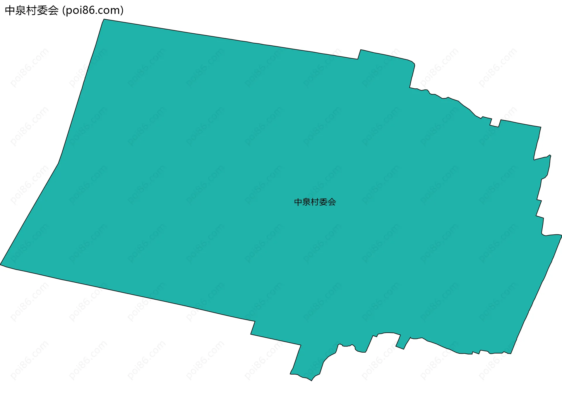 中泉村委会边界地图