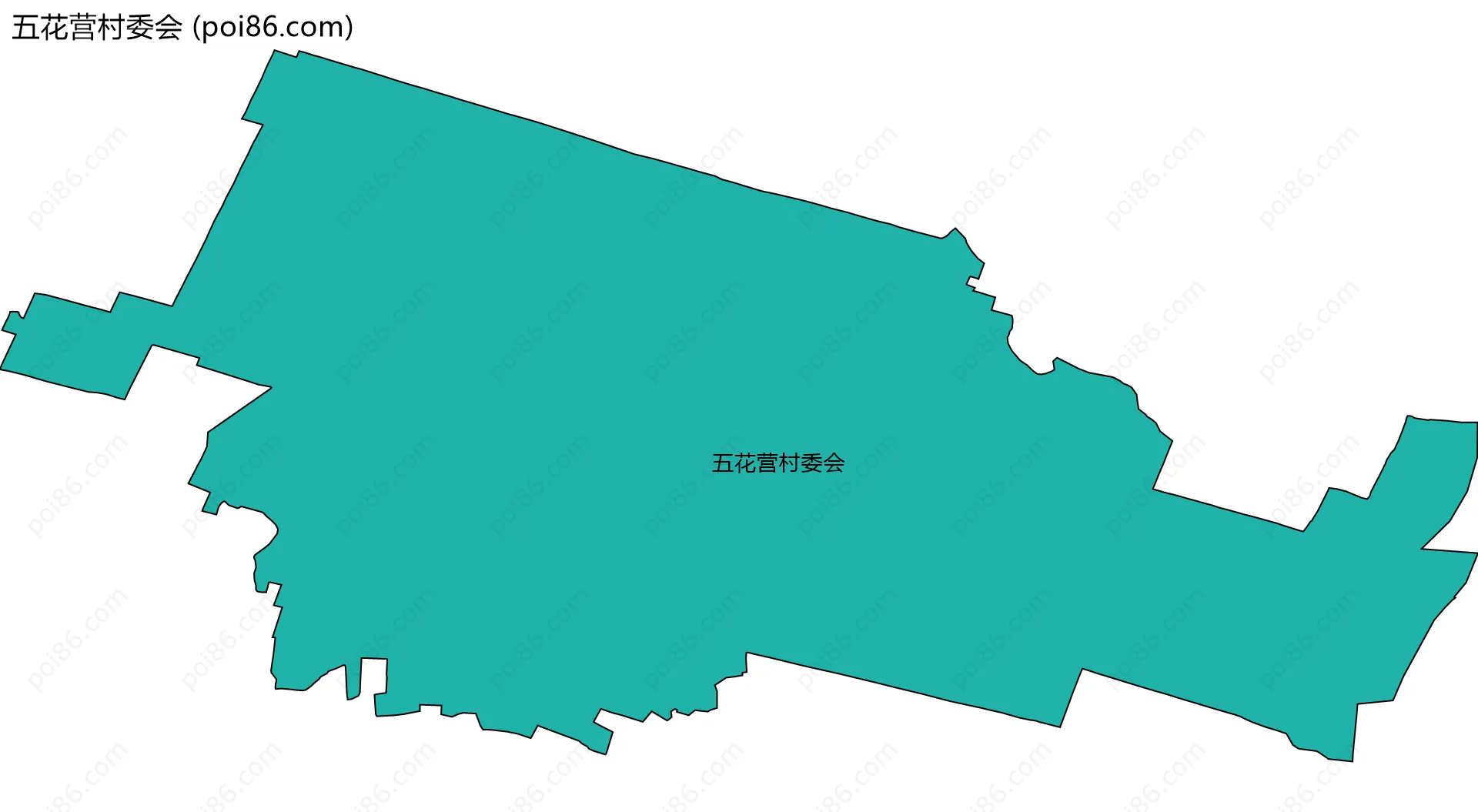 五花营村委会边界地图