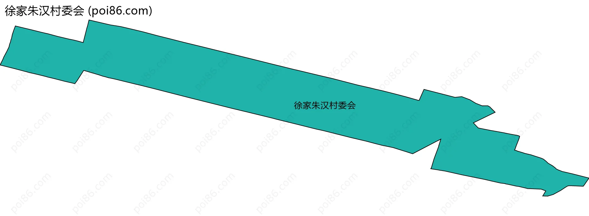 徐家朱汉村委会边界地图