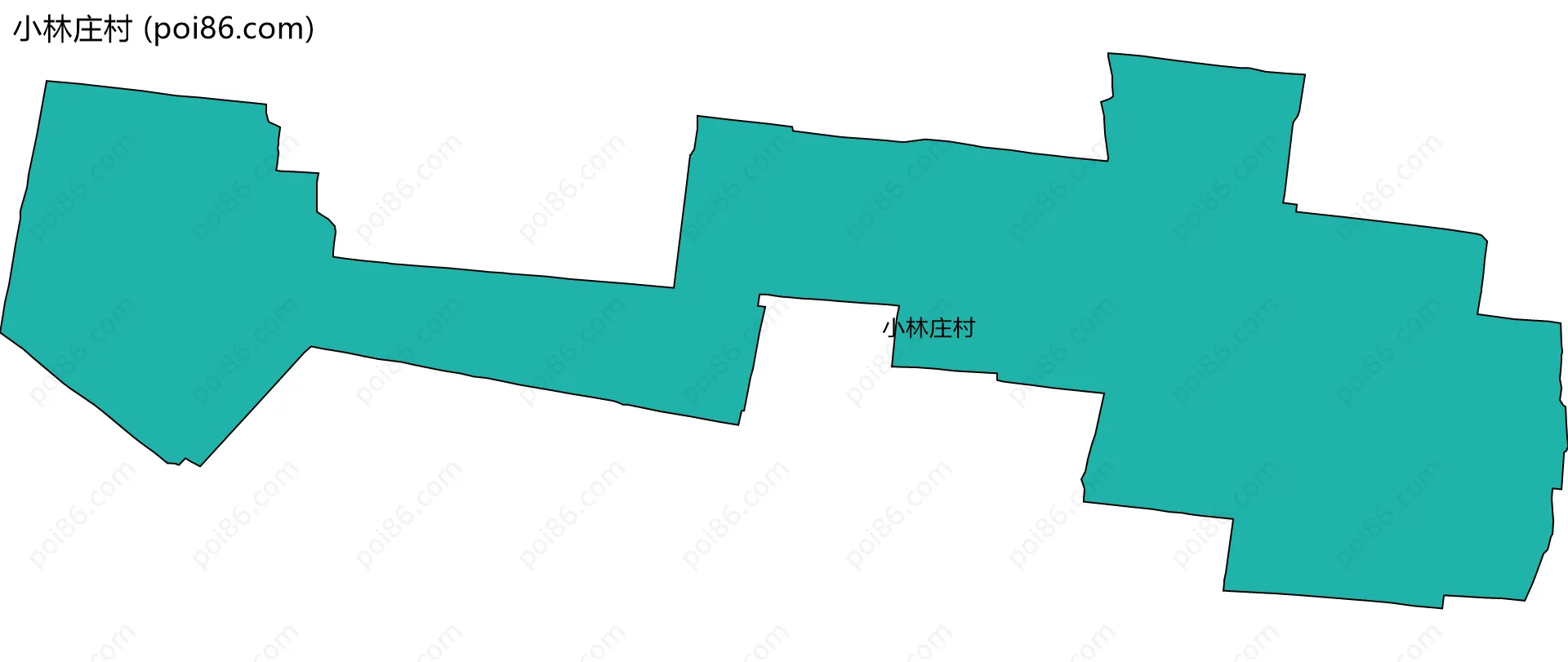 小林庄村边界地图