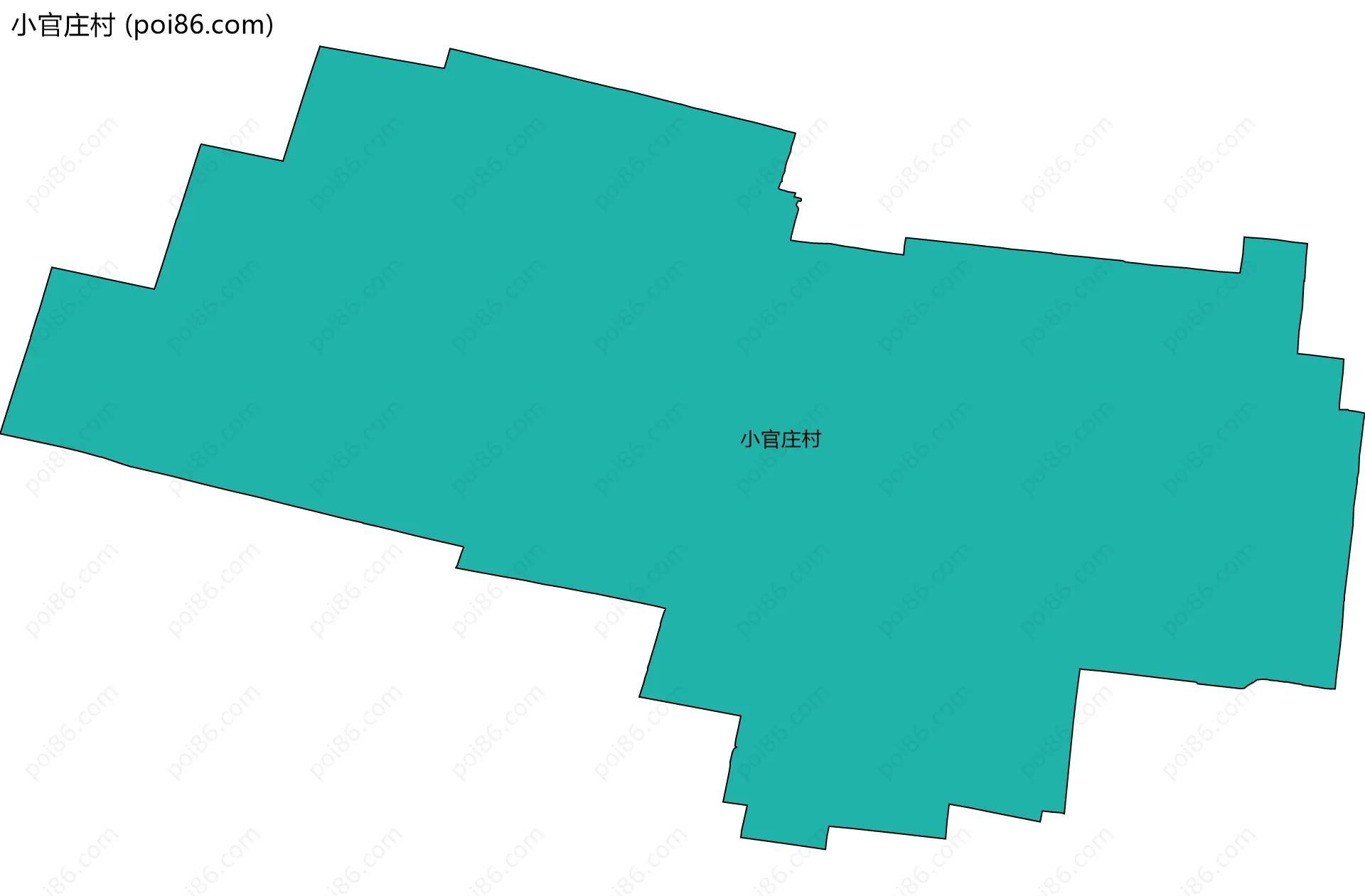 小官庄村边界地图