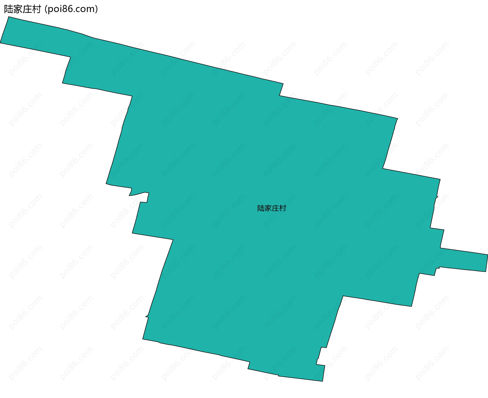 陆家庄村边界地图