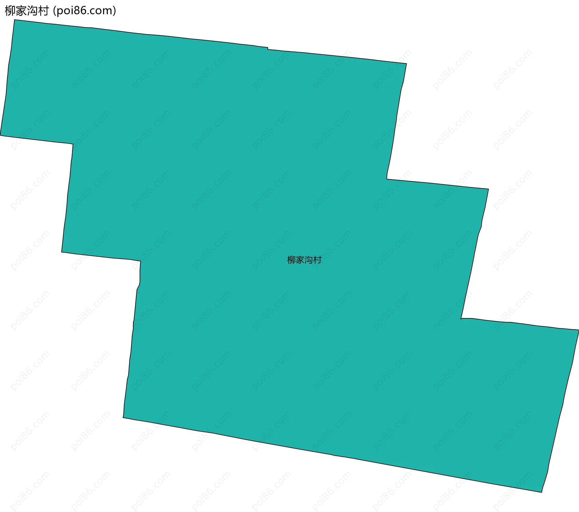 柳家沟村边界地图