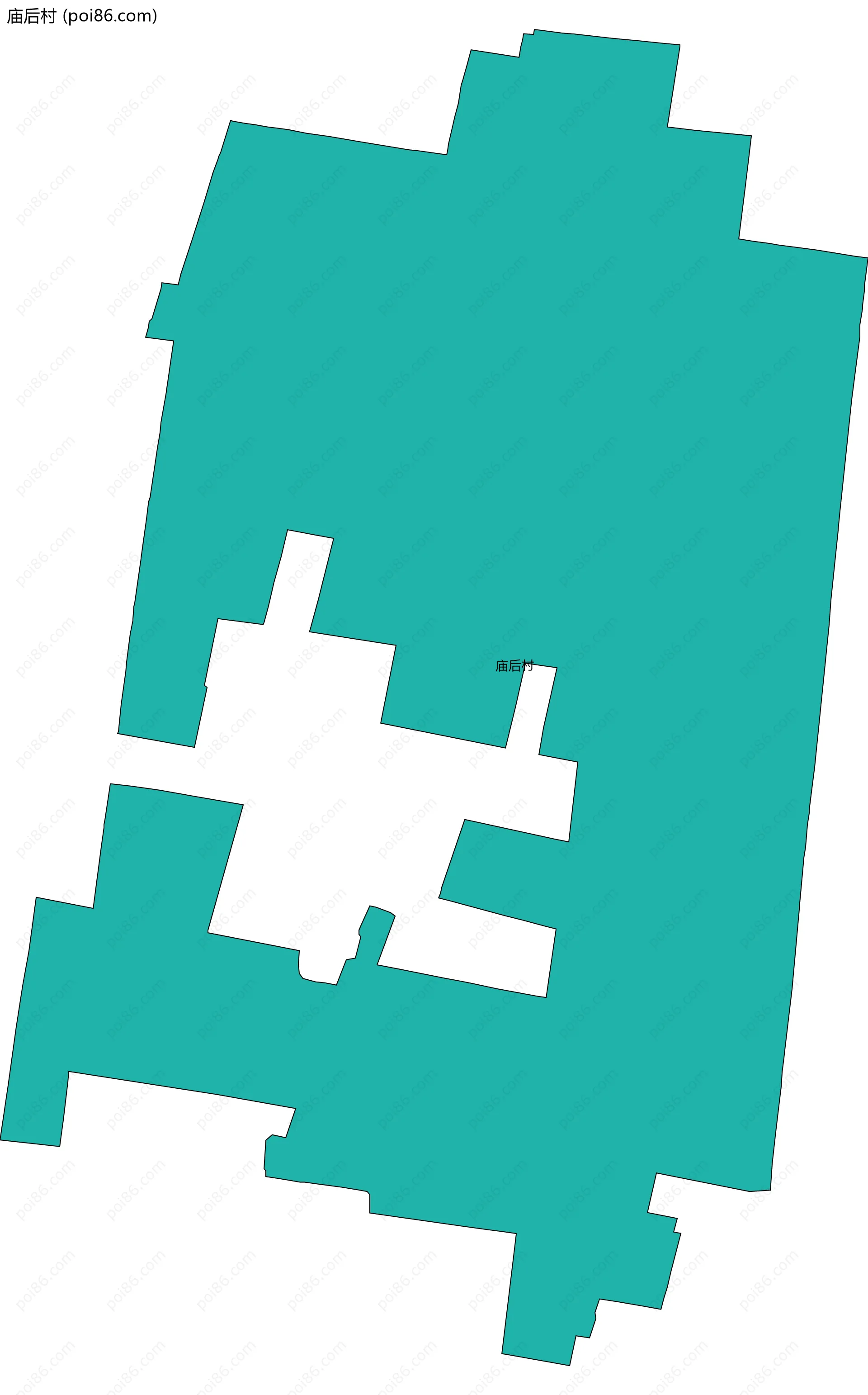 庙后村边界地图