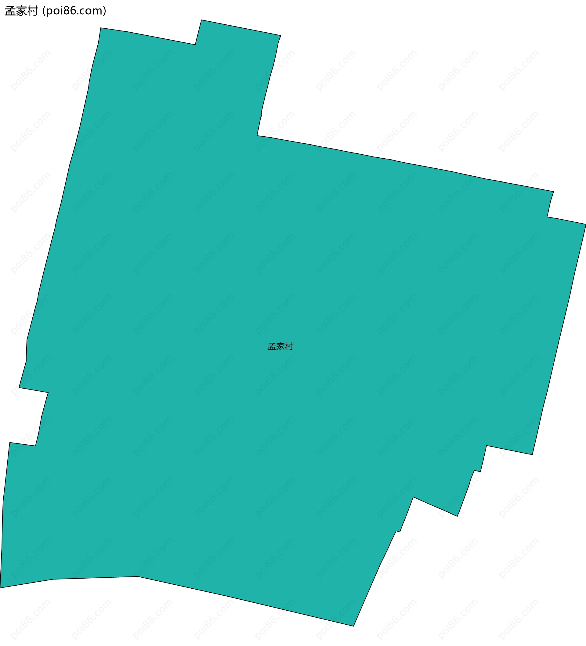 孟家村边界地图