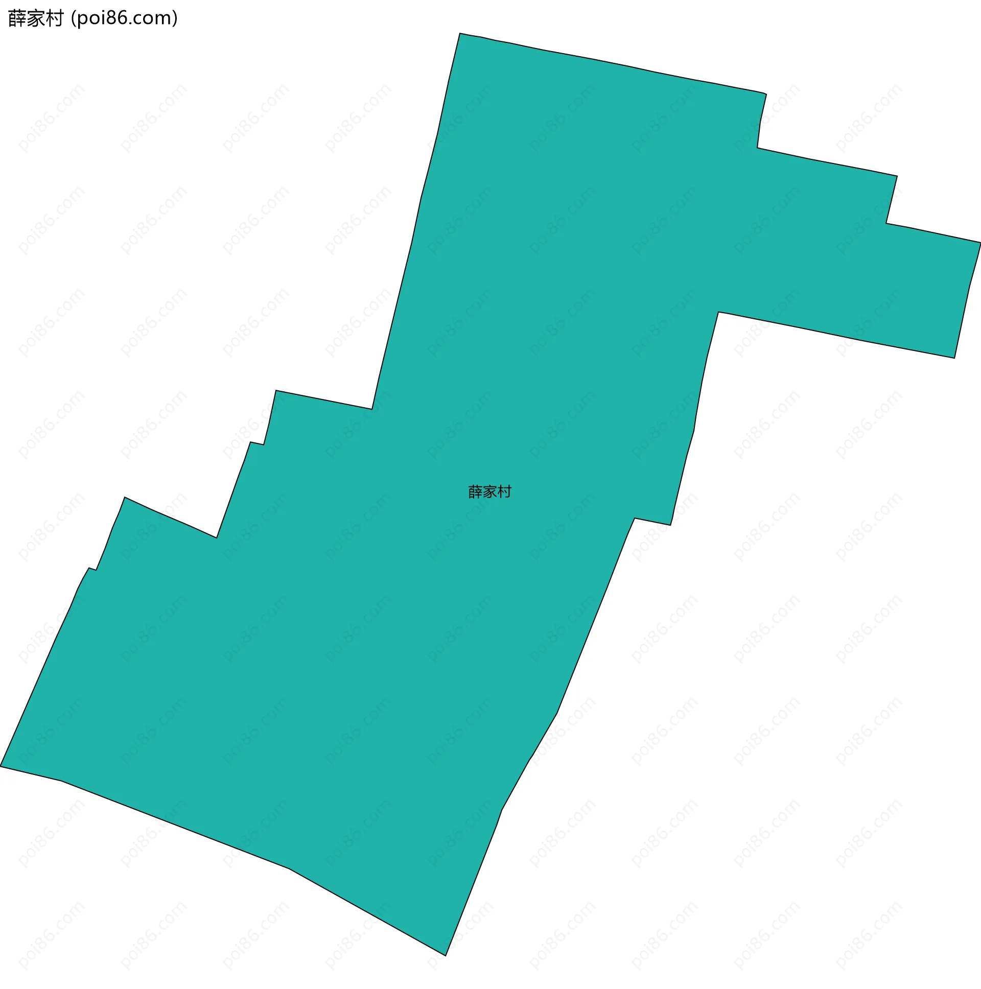 薛家村边界地图