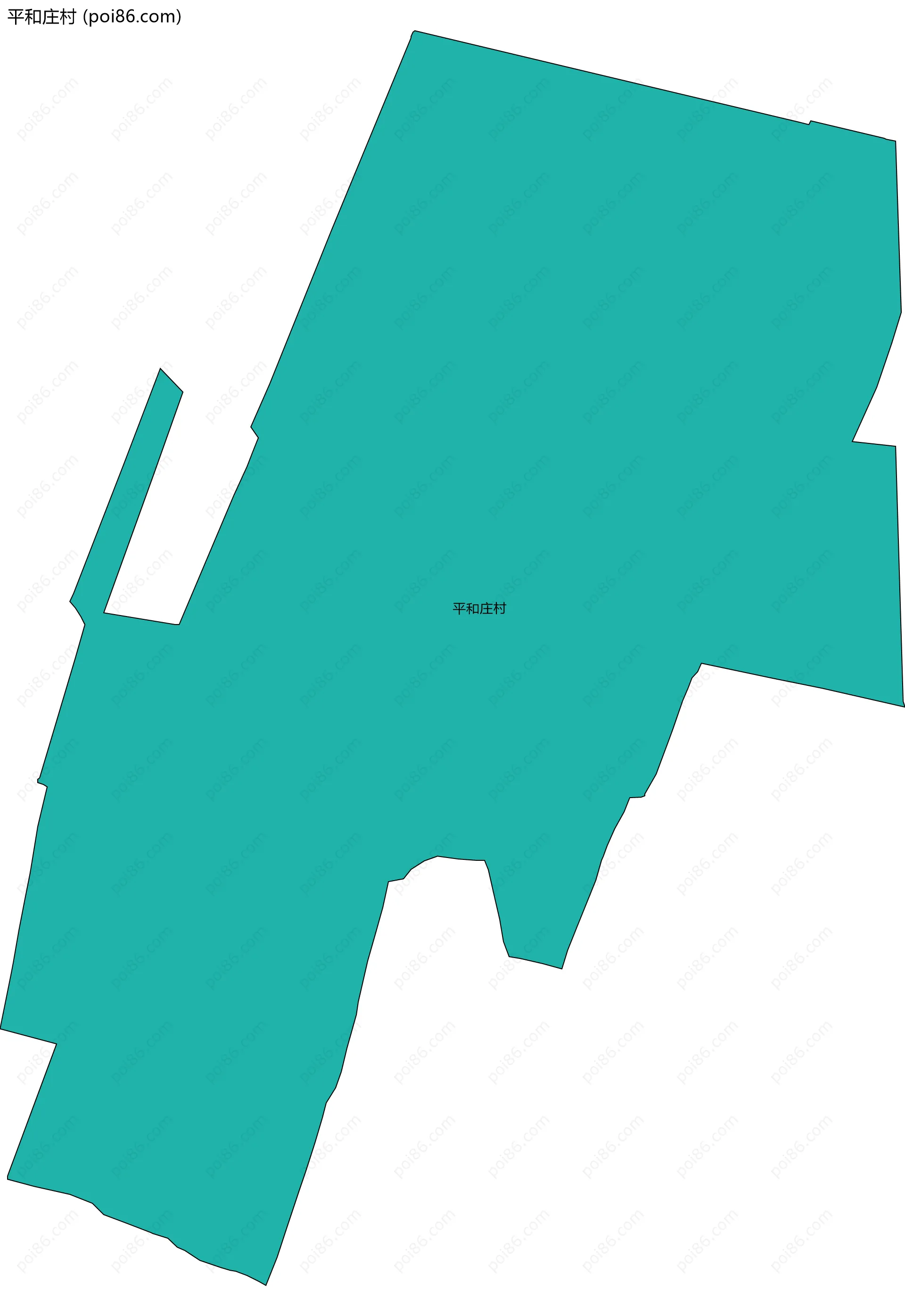 平和庄村边界地图