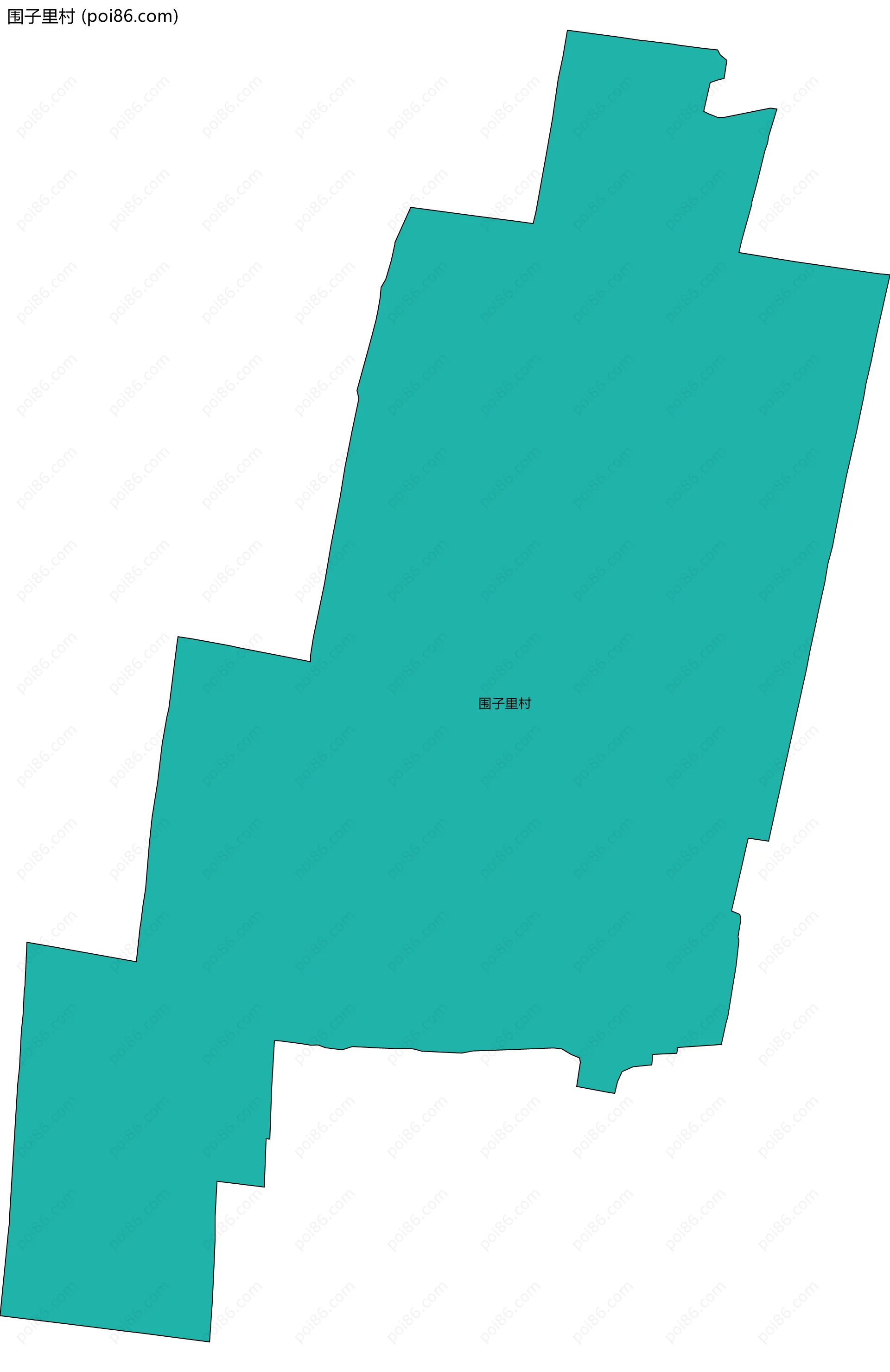 围子里村边界地图