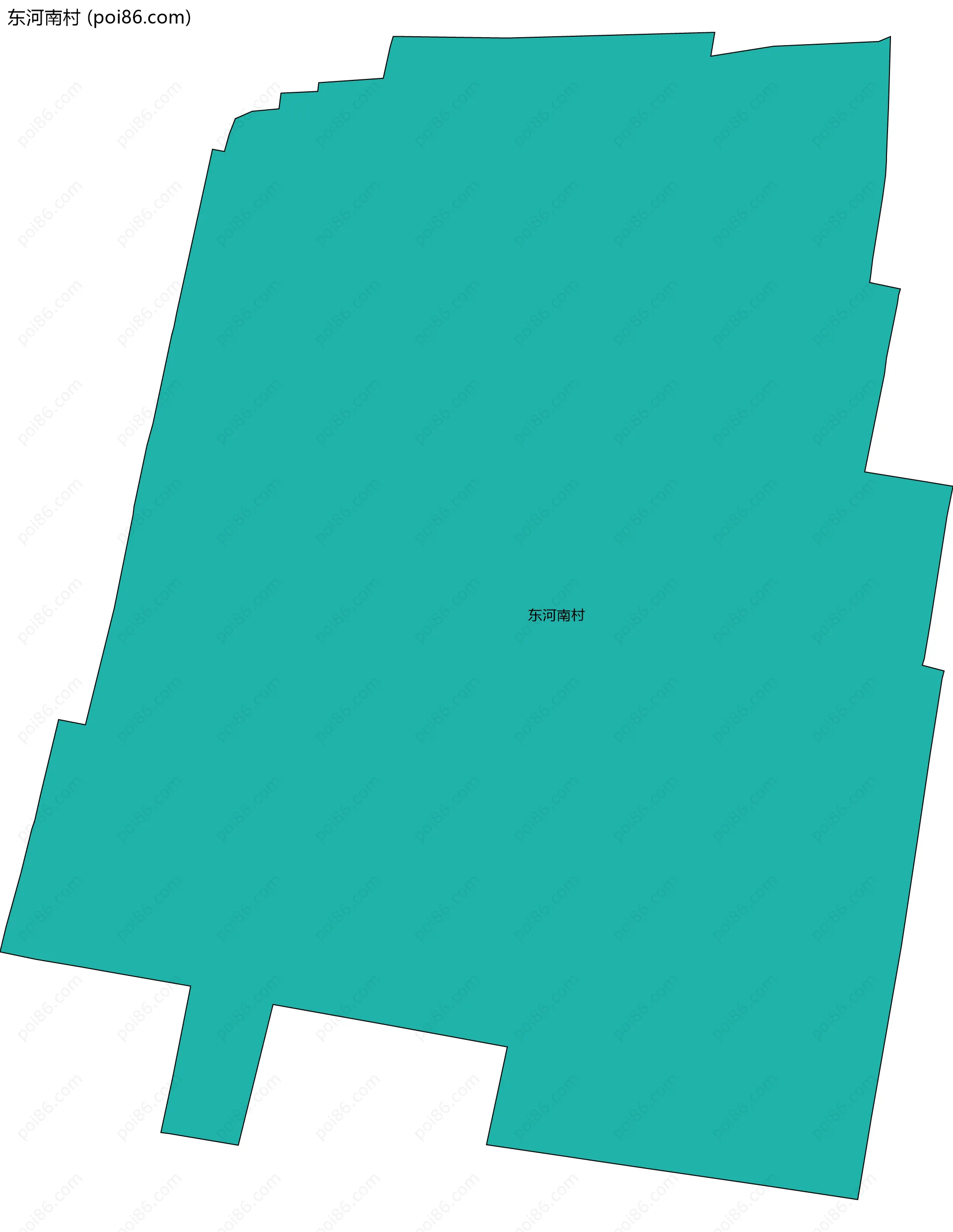 东河南村边界地图