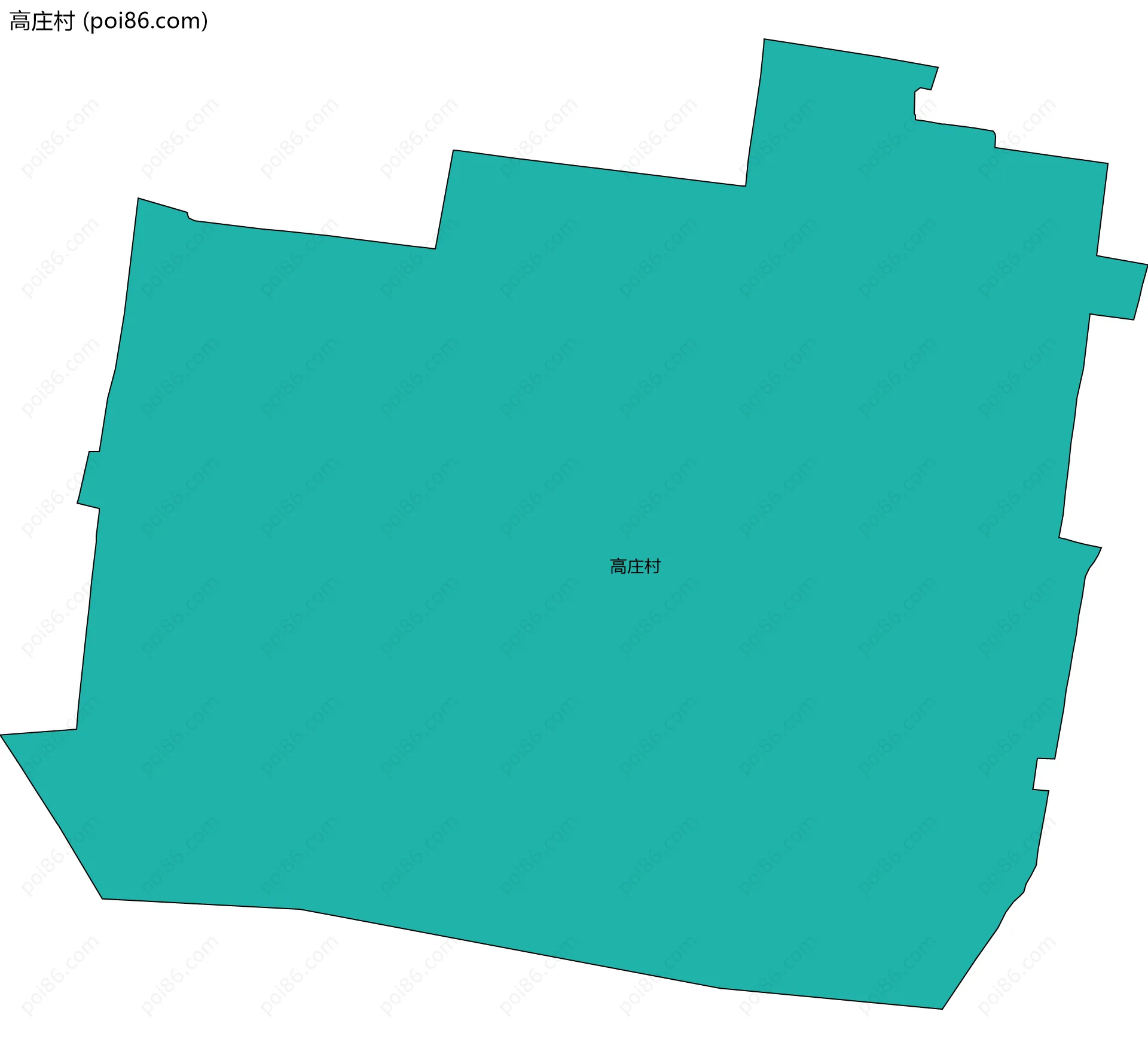 高庄村边界地图