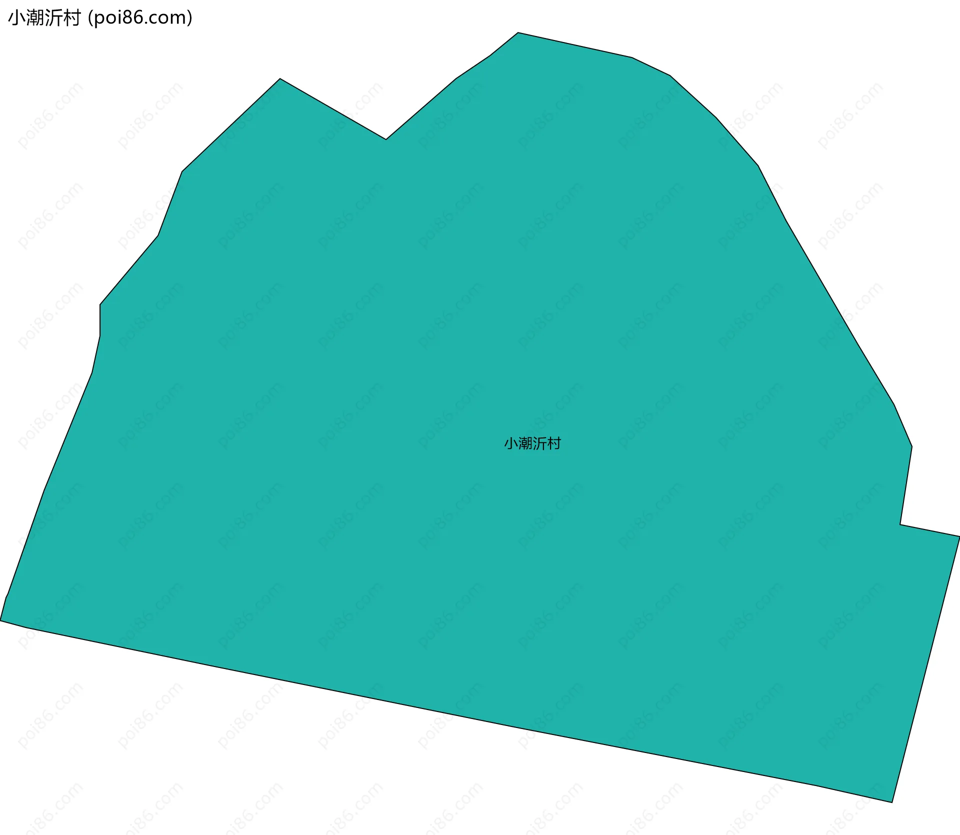 小潮沂村边界地图