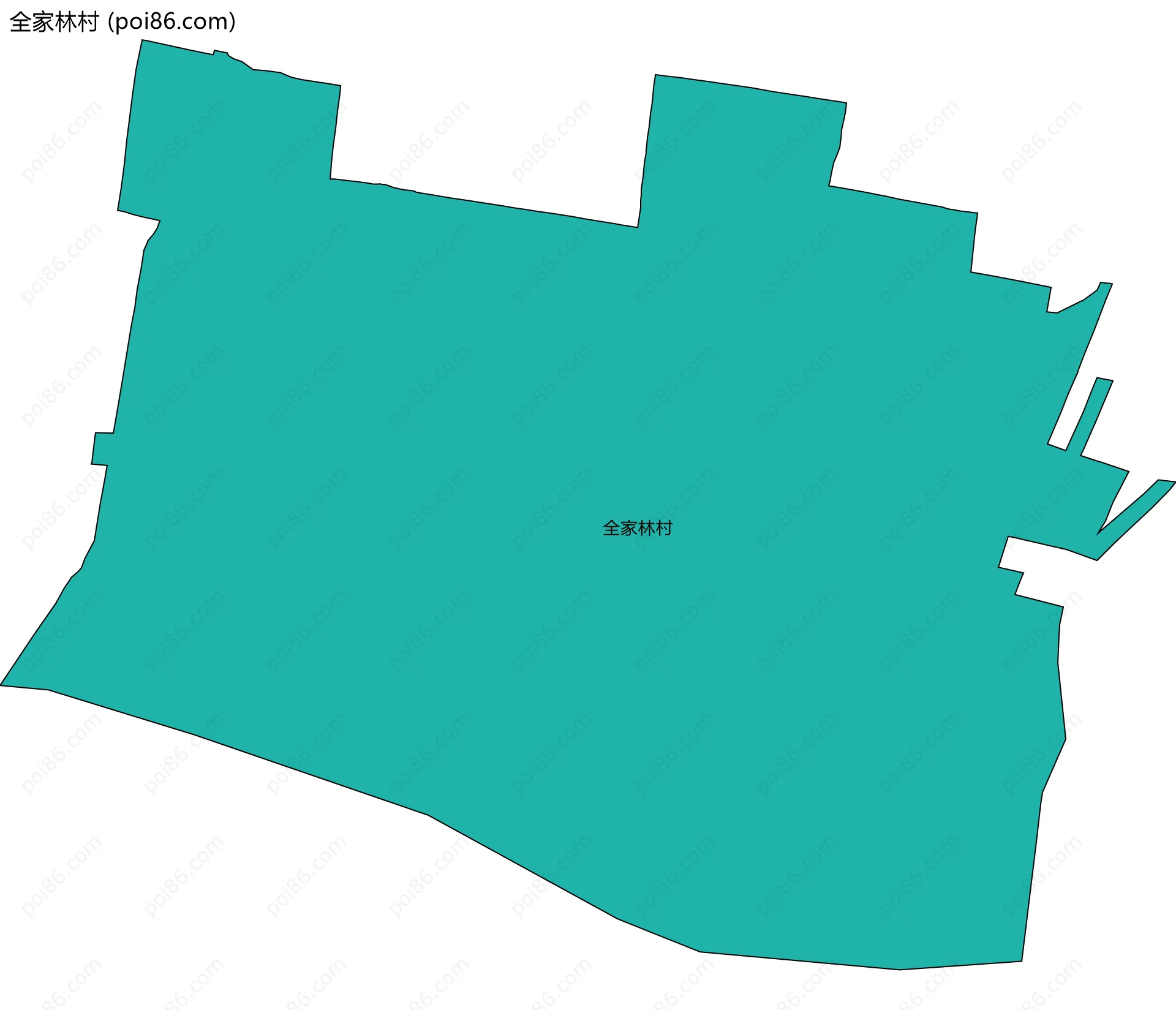 全家林村边界地图
