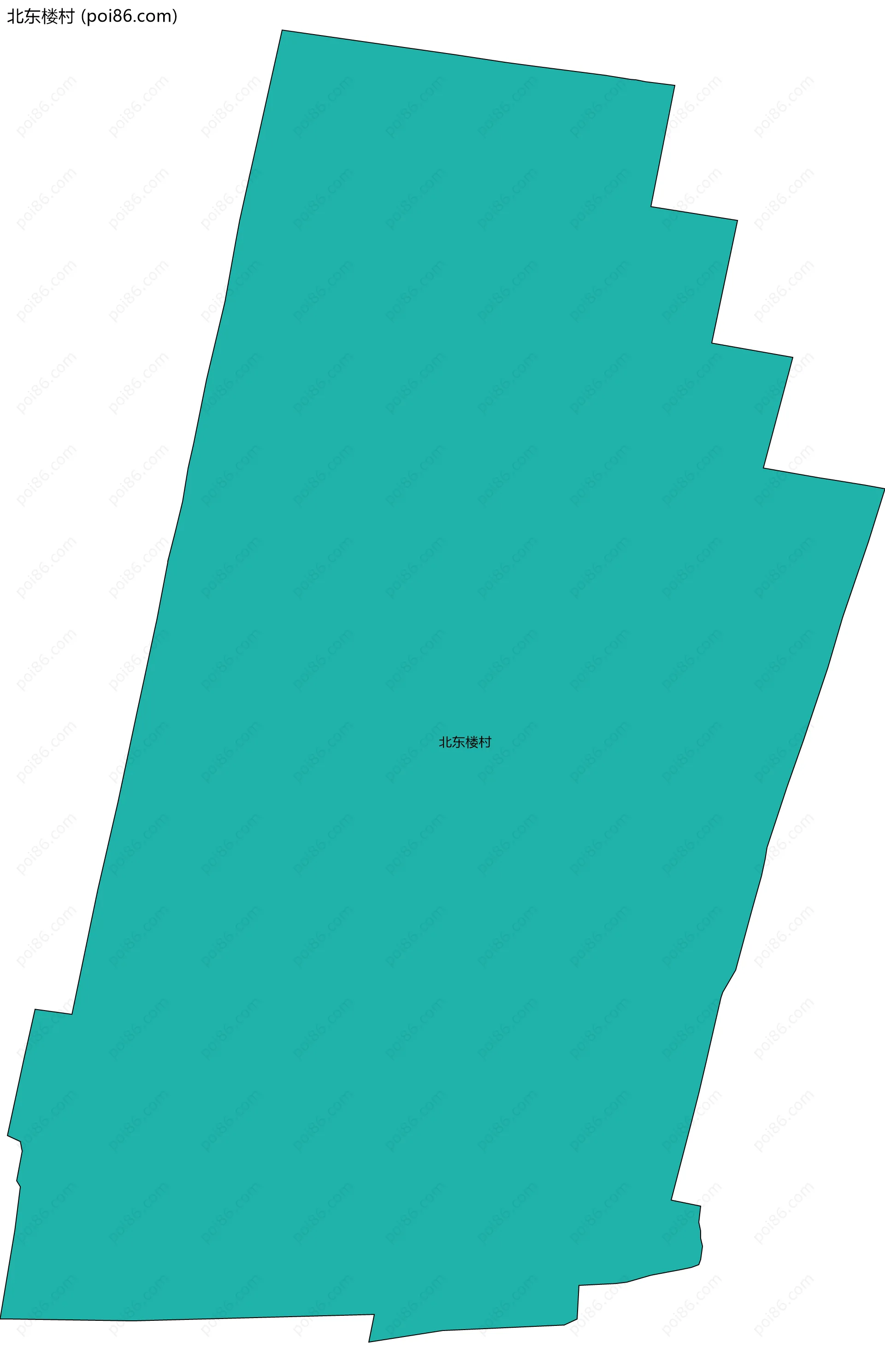 北东楼村边界地图