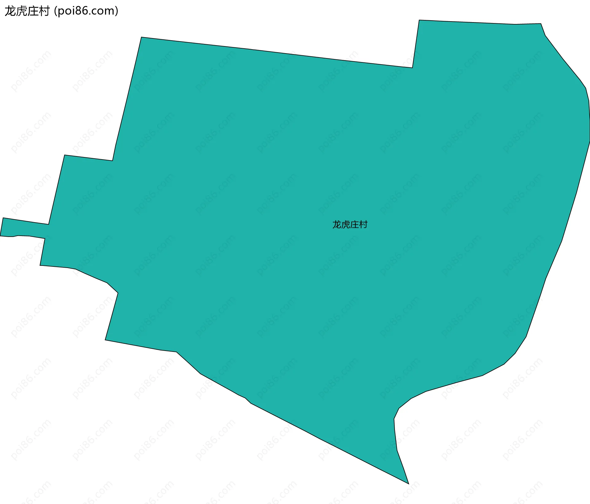 龙虎庄村边界地图