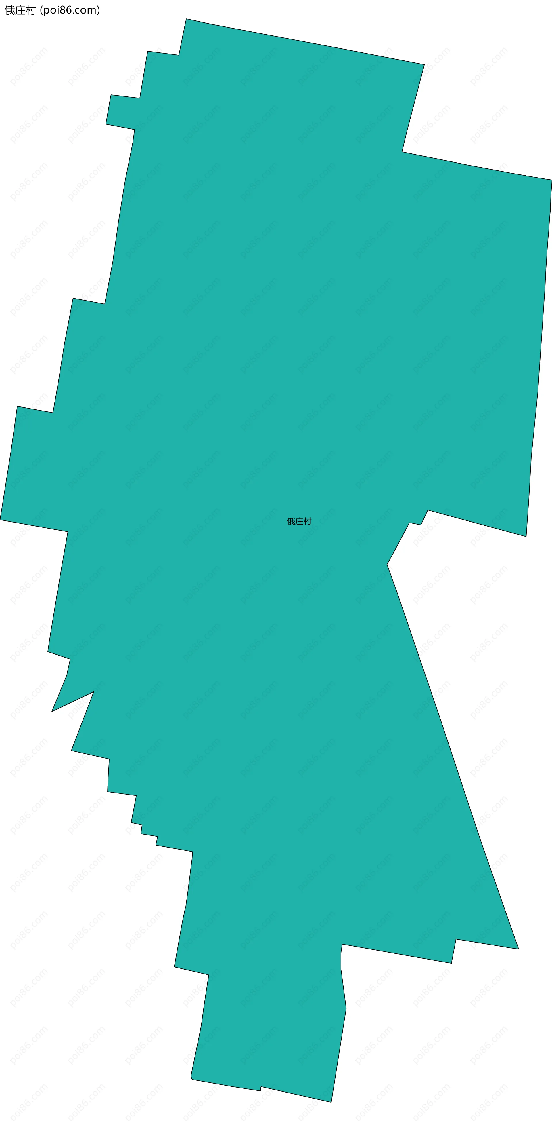 俄庄村边界地图