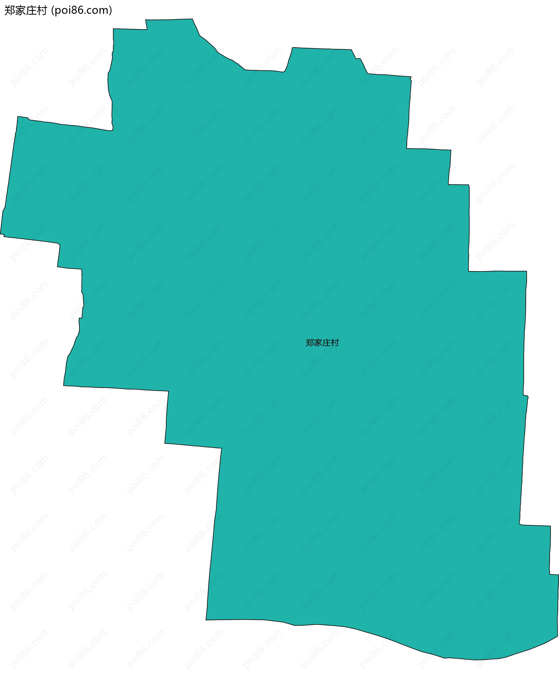 郑家庄村边界地图