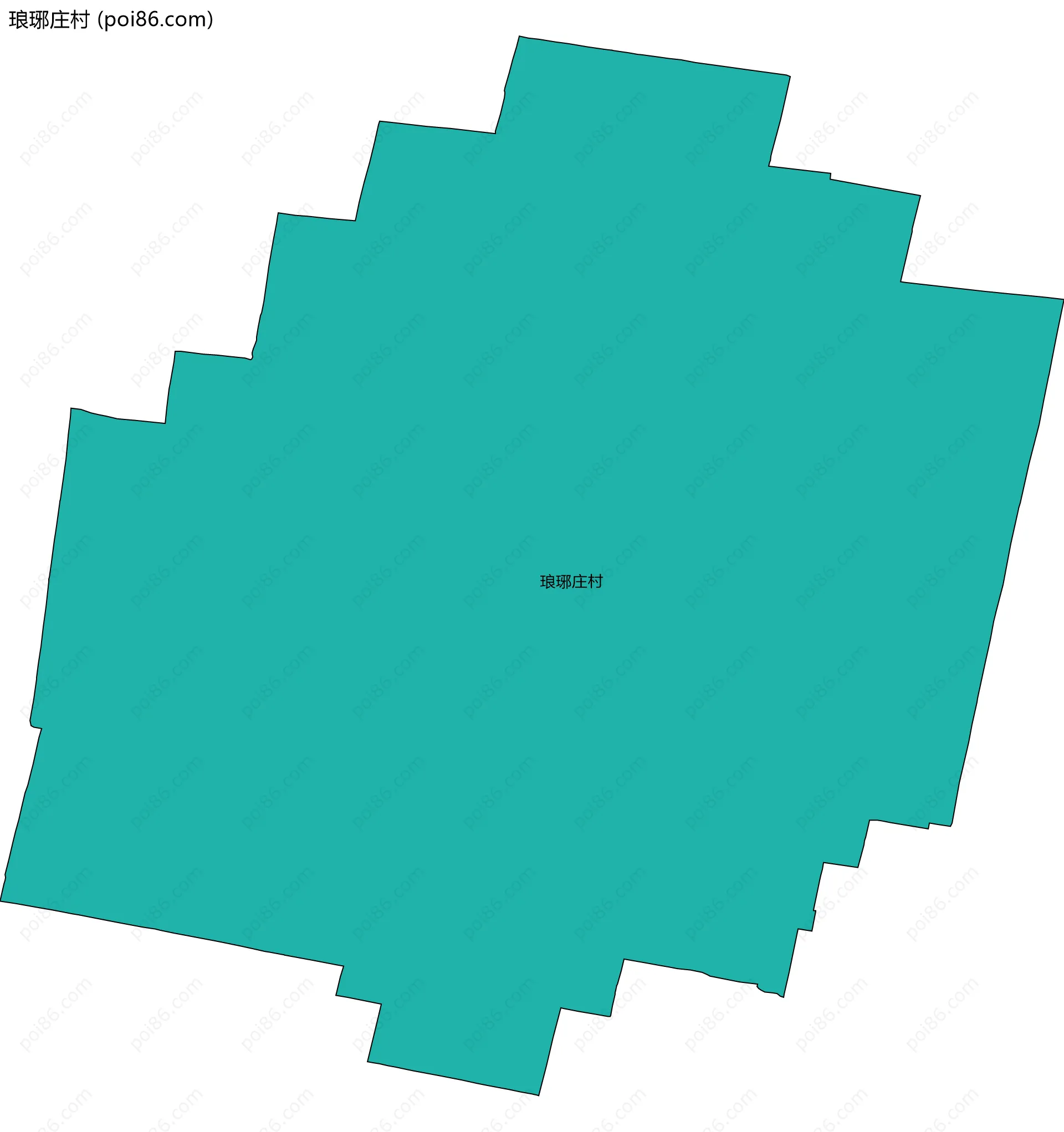 琅琊庄村边界地图