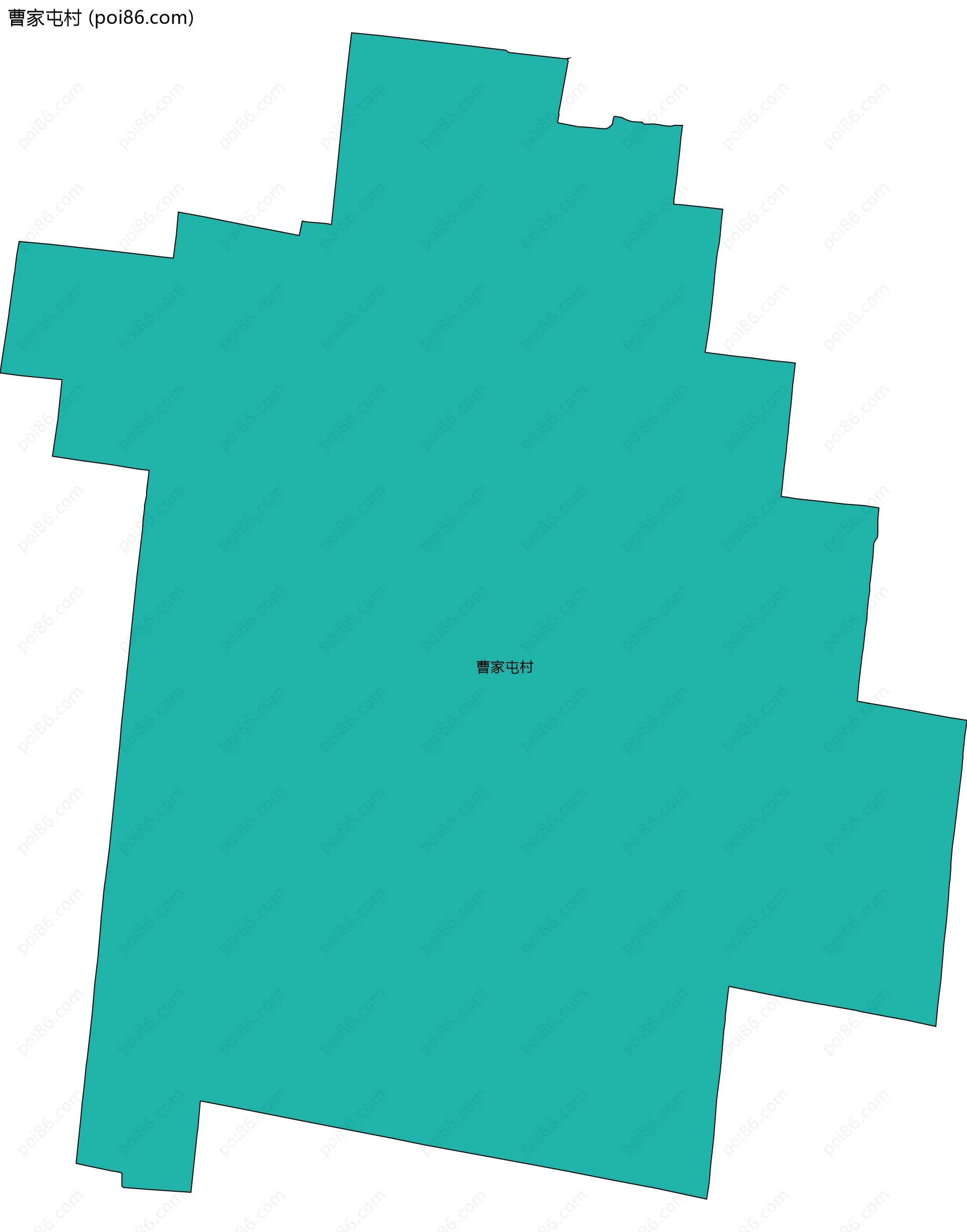 曹家屯村边界地图