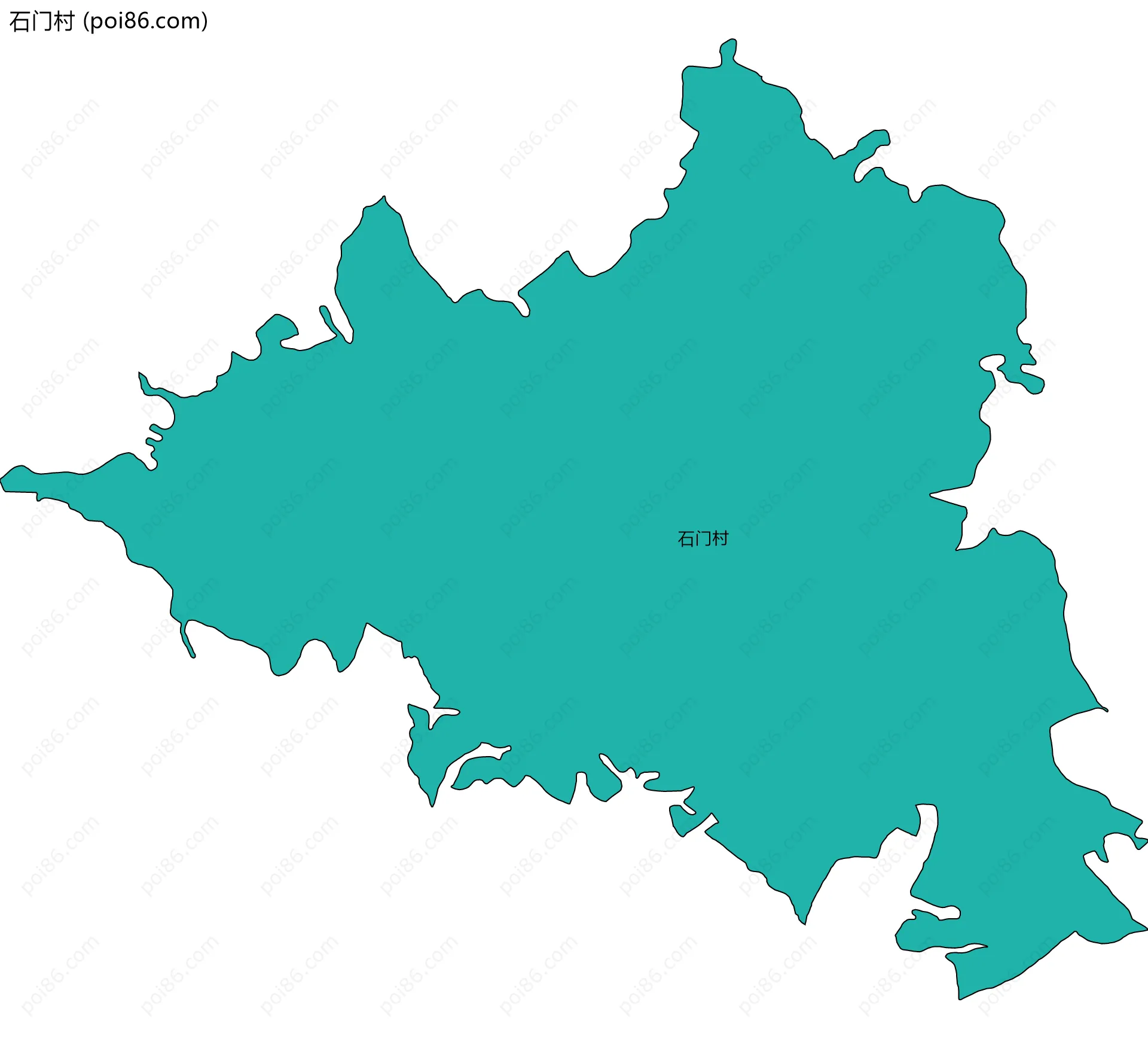 石门村边界地图