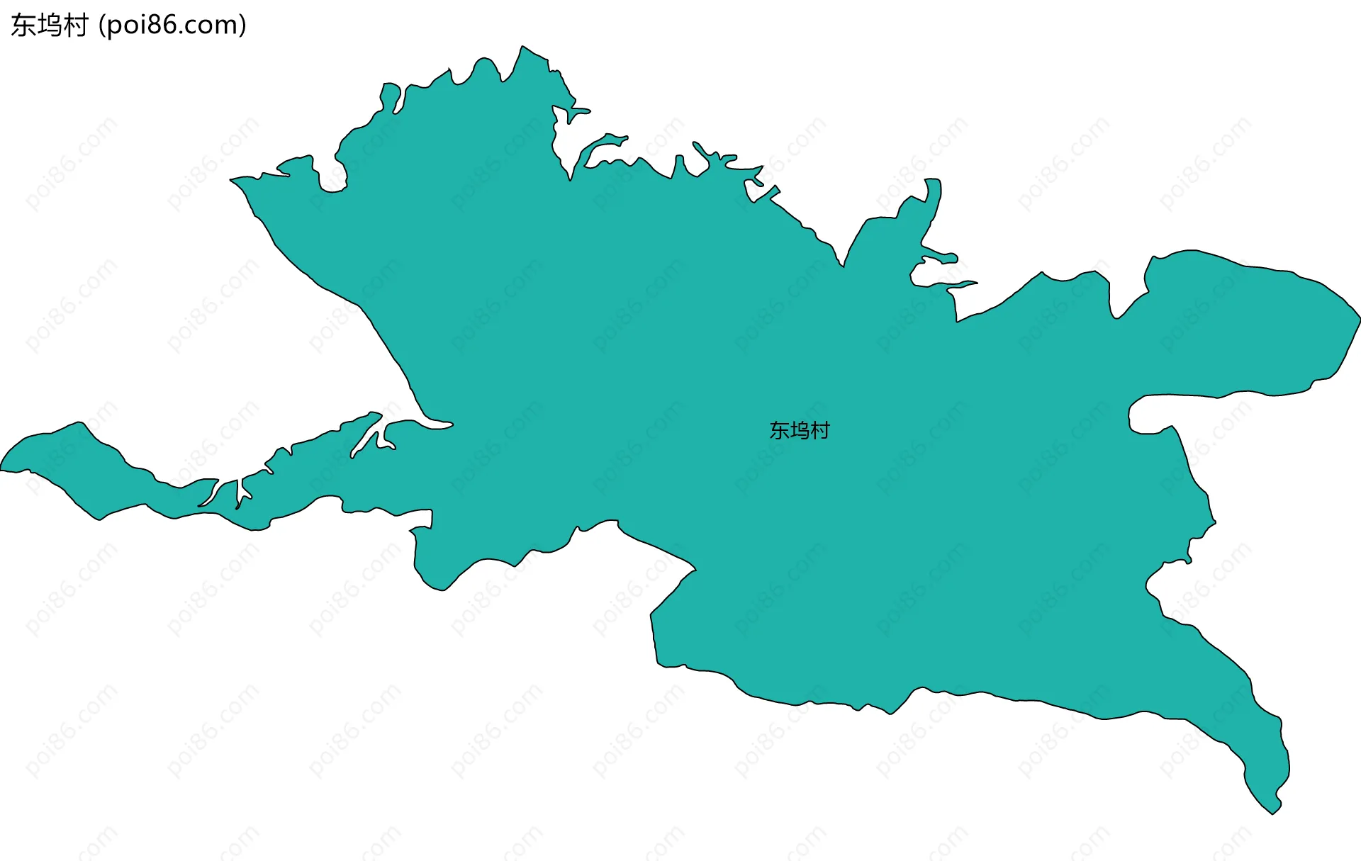 东坞村边界地图