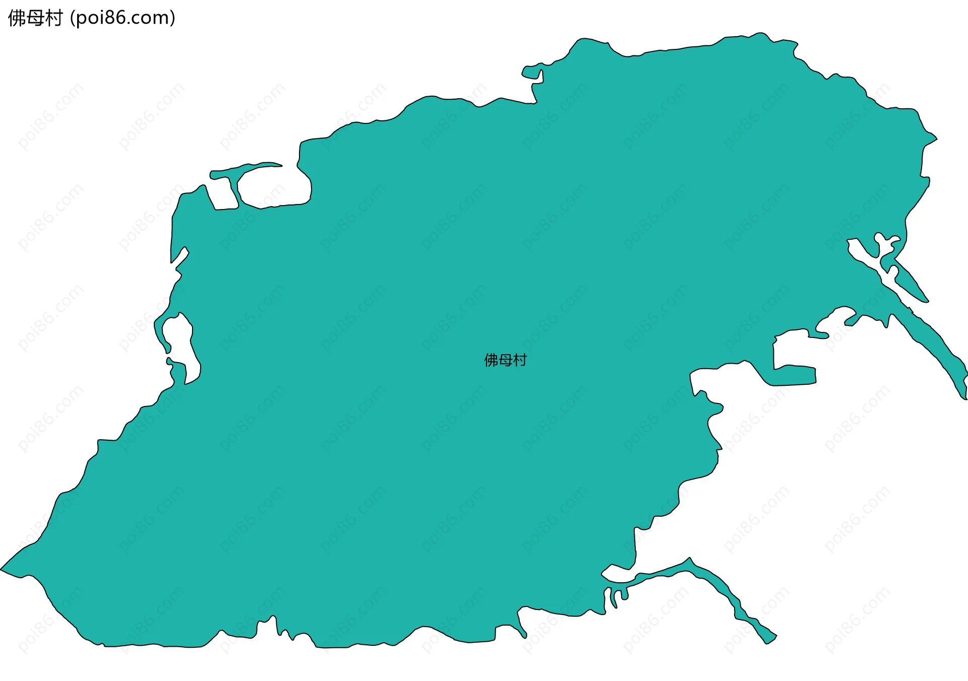 佛母村边界地图