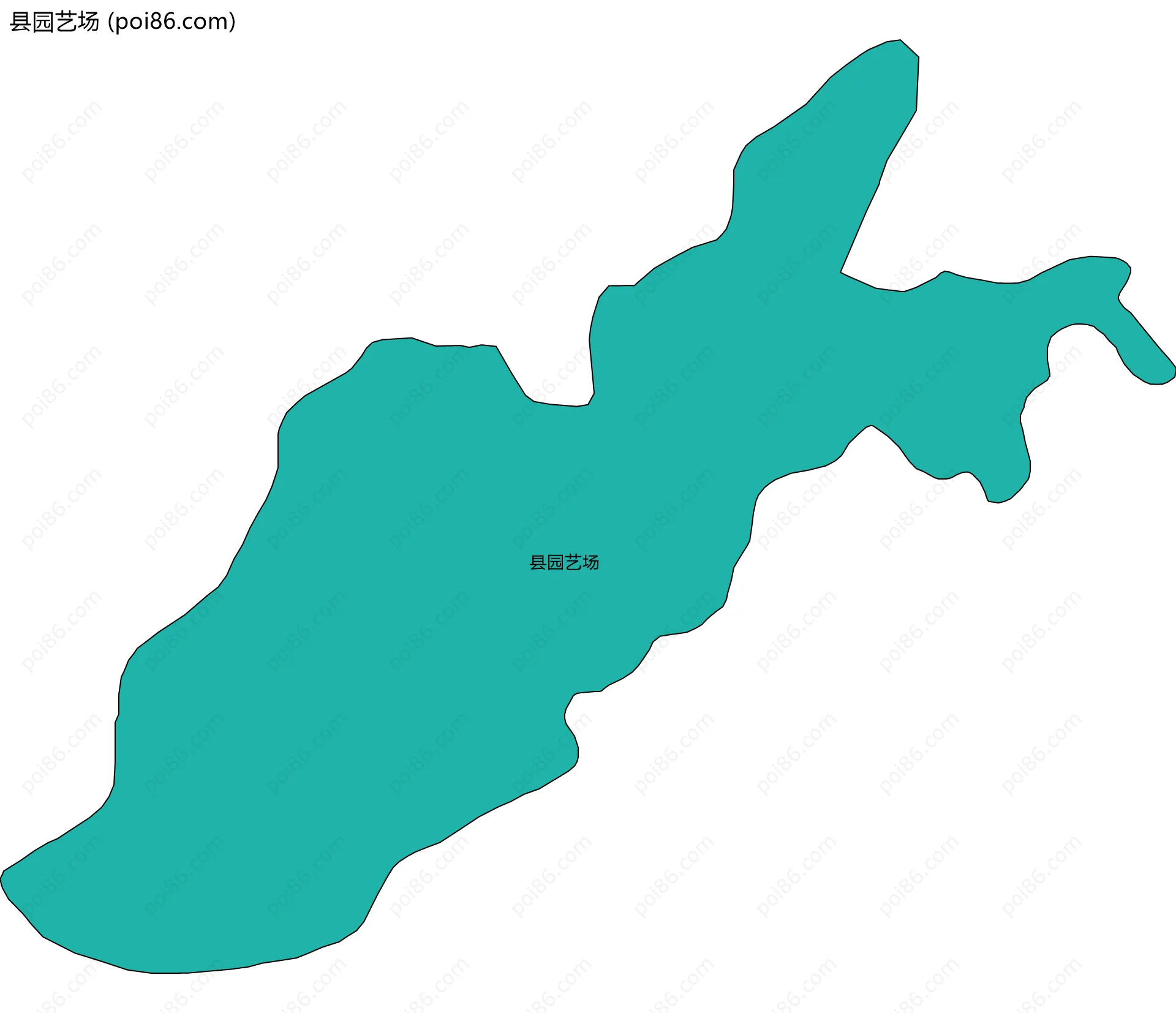 县园艺场边界地图