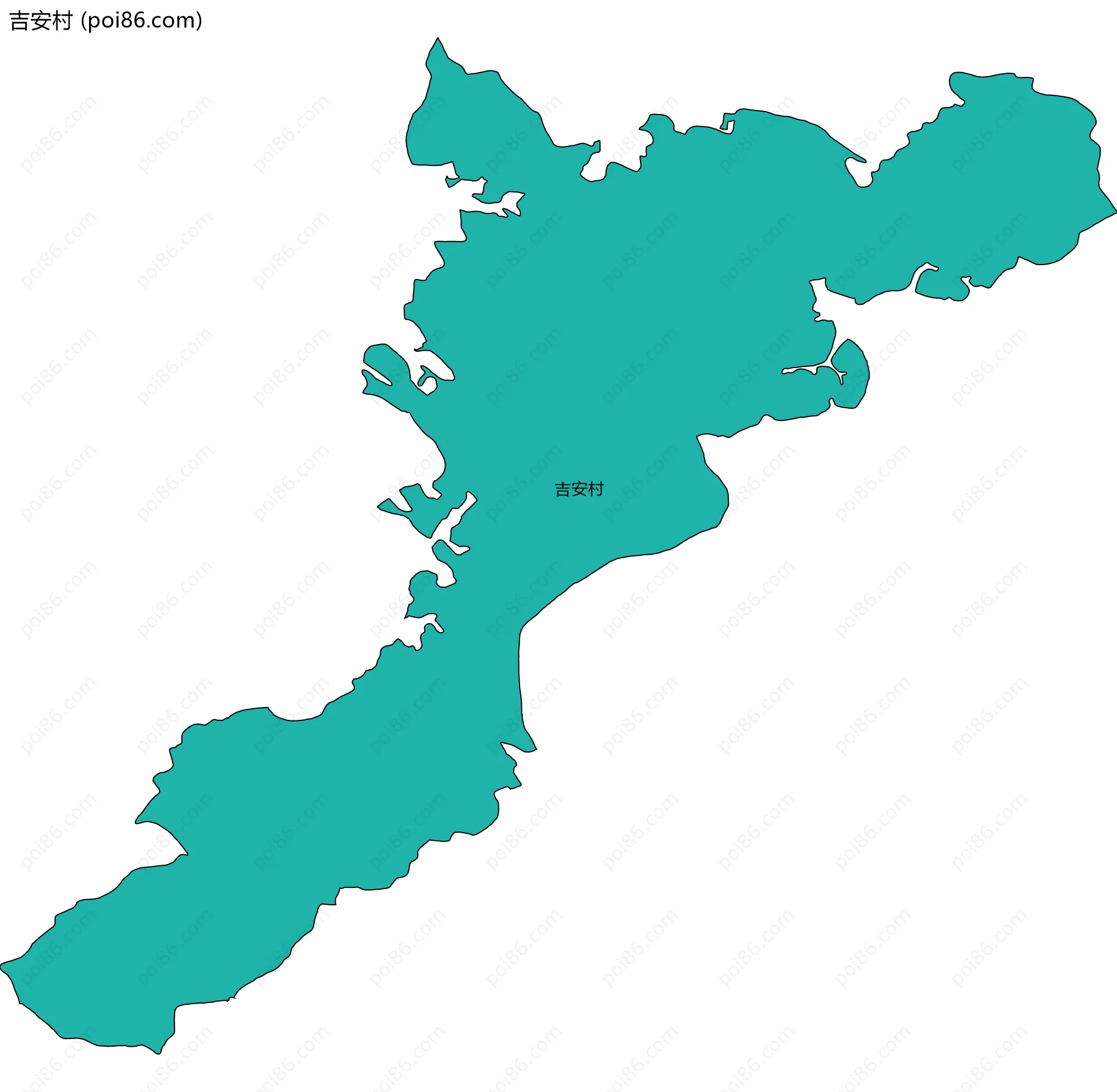 吉安村边界地图