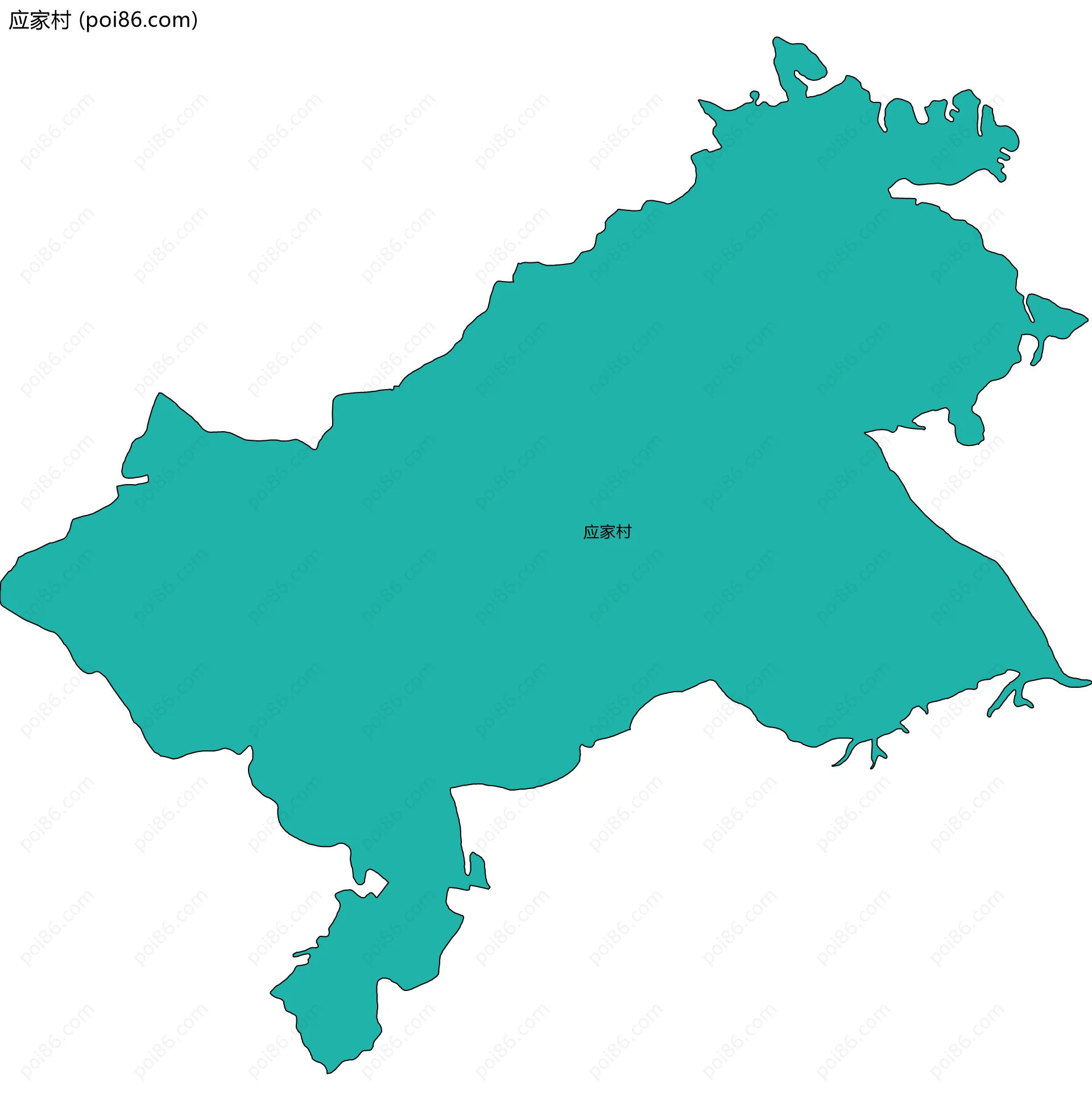 应家村边界地图