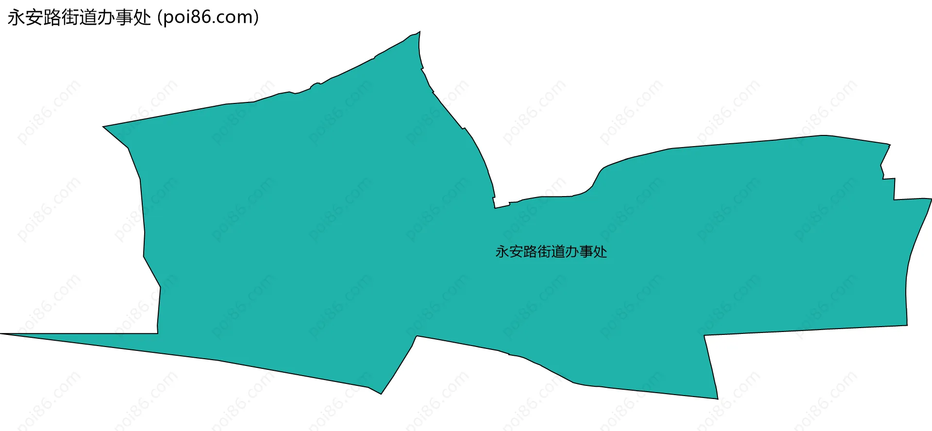 永安路街道办事处边界地图