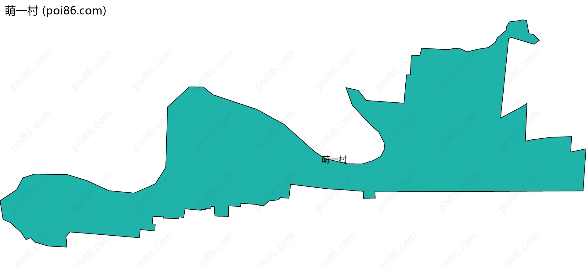 萌一村边界地图