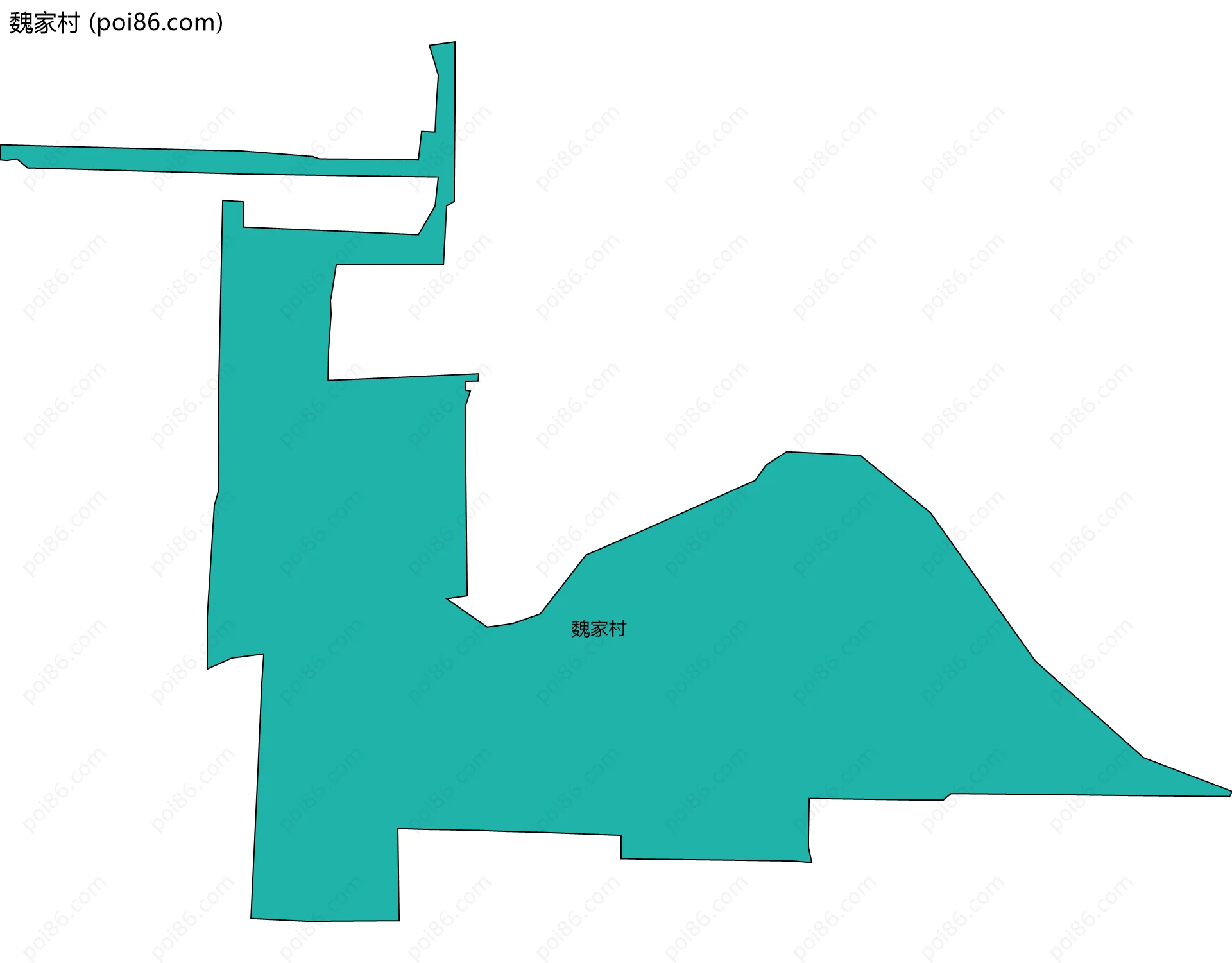 魏家村边界地图